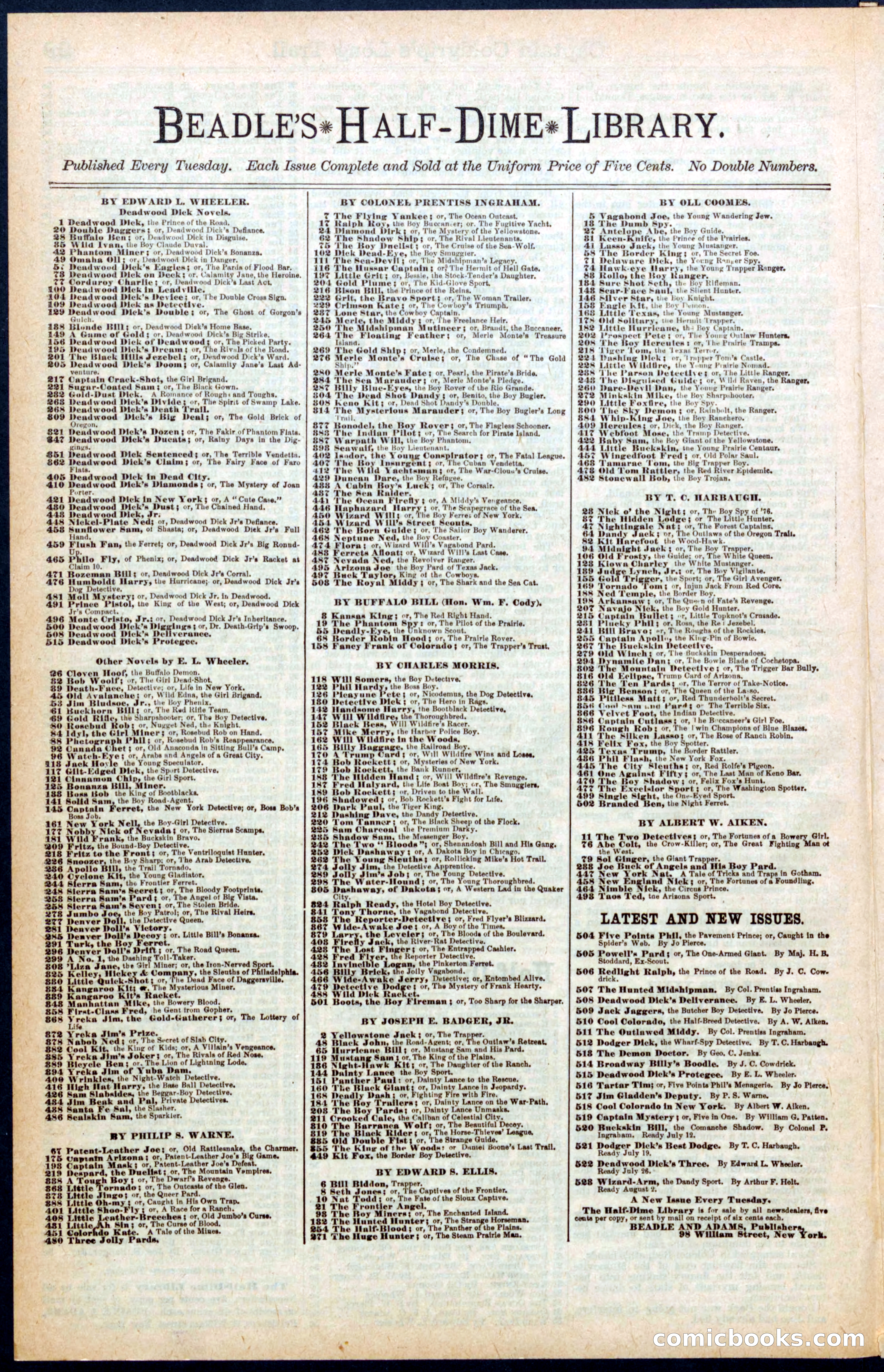 Beadle's New York Dime Library, No. 453 — page 30 of 32