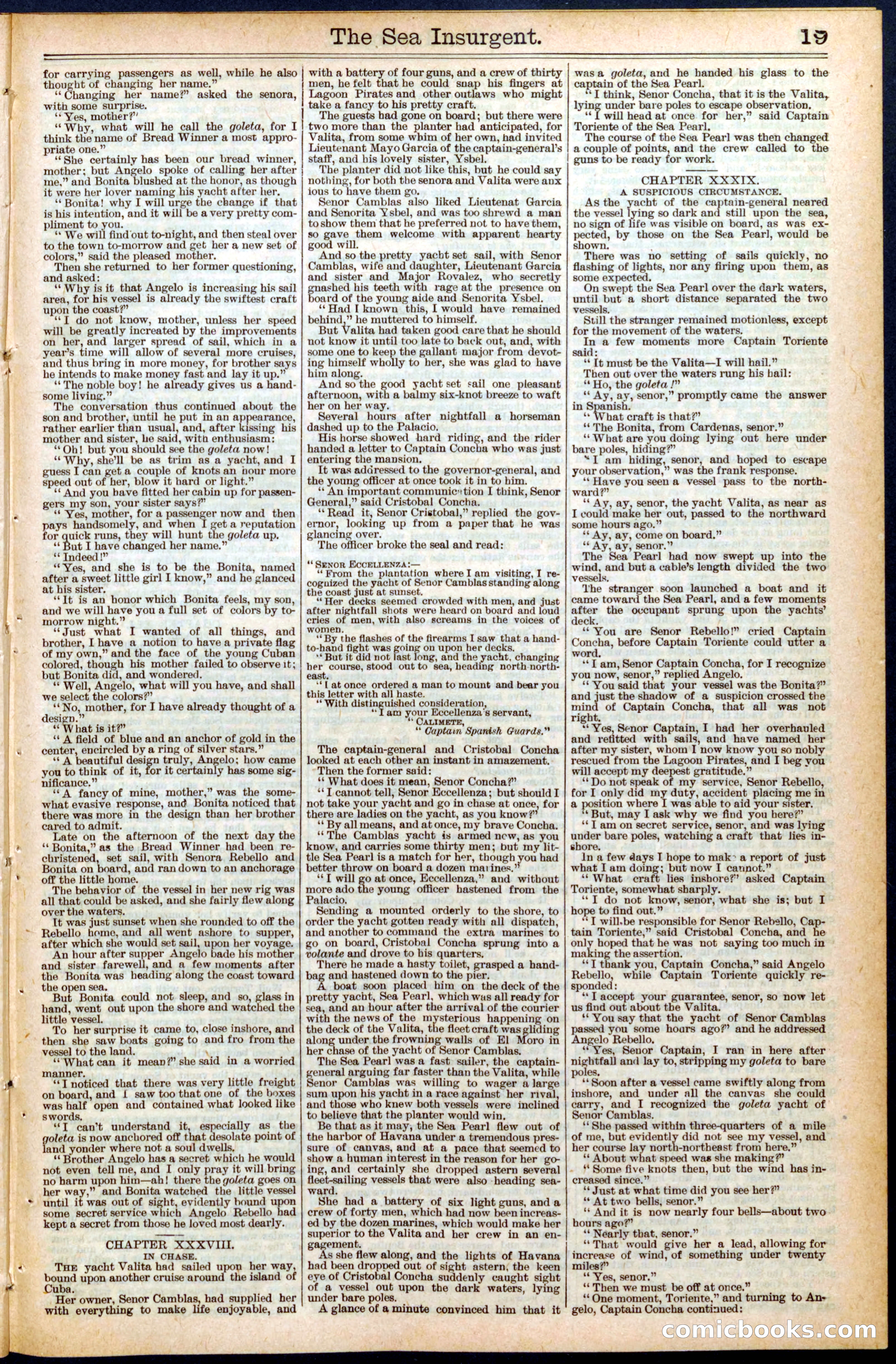 Beadle's New York Dime Library No. 457 — page 19 of 32