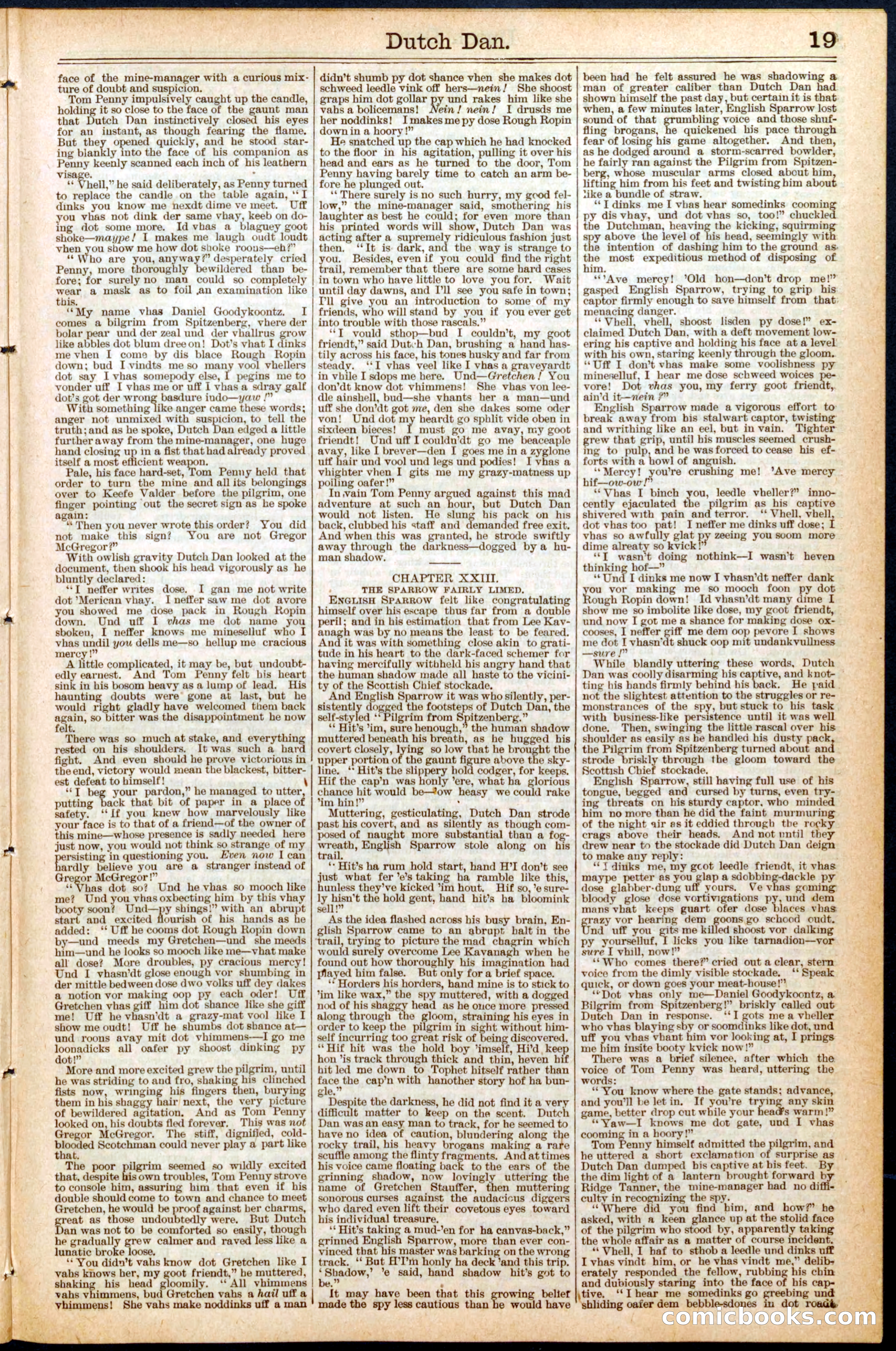 Beadle's Dime Library No. 458 — page 19 of 32