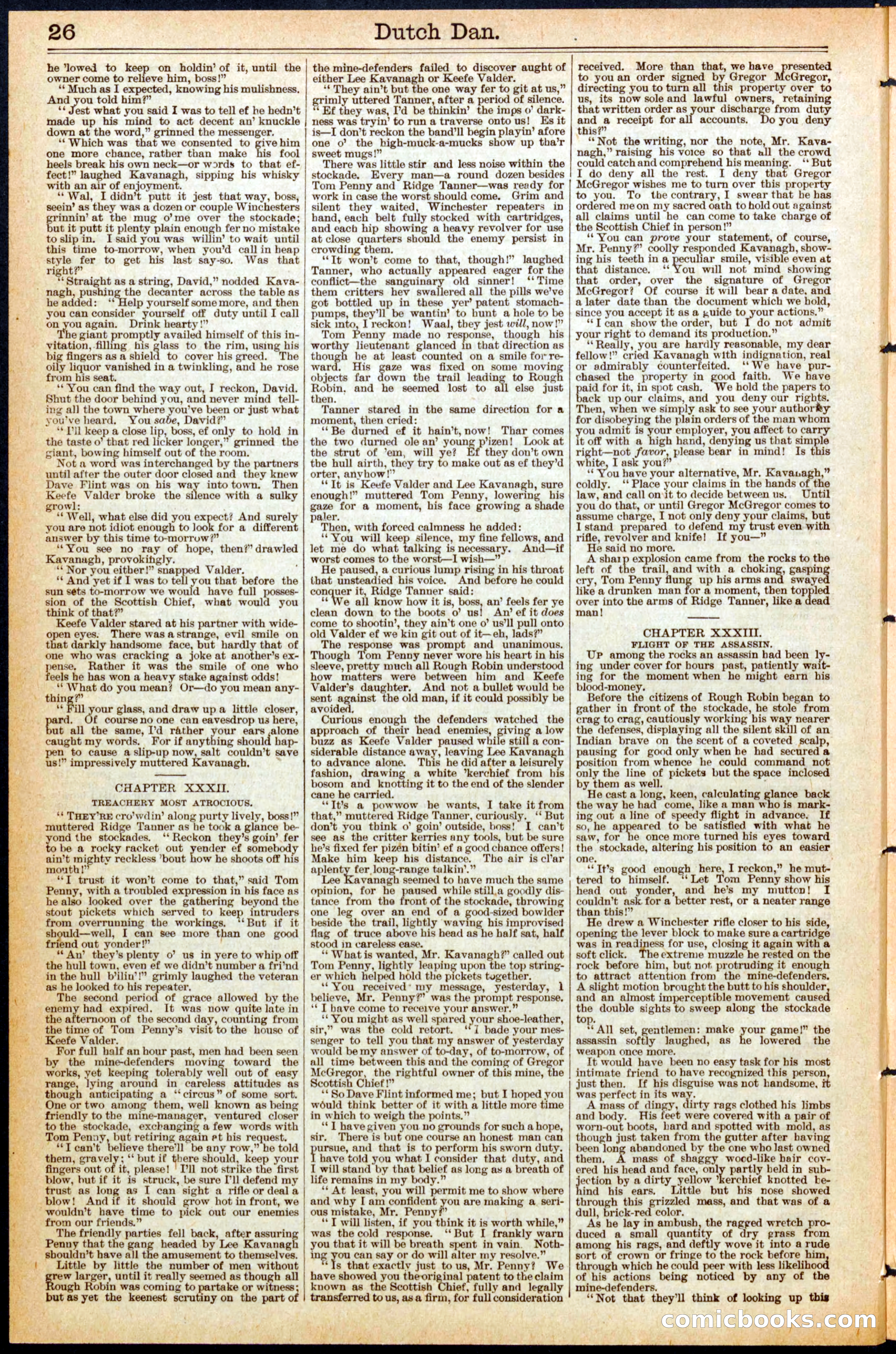 Beadle's Dime Library No. 458 — page 26 of 32
