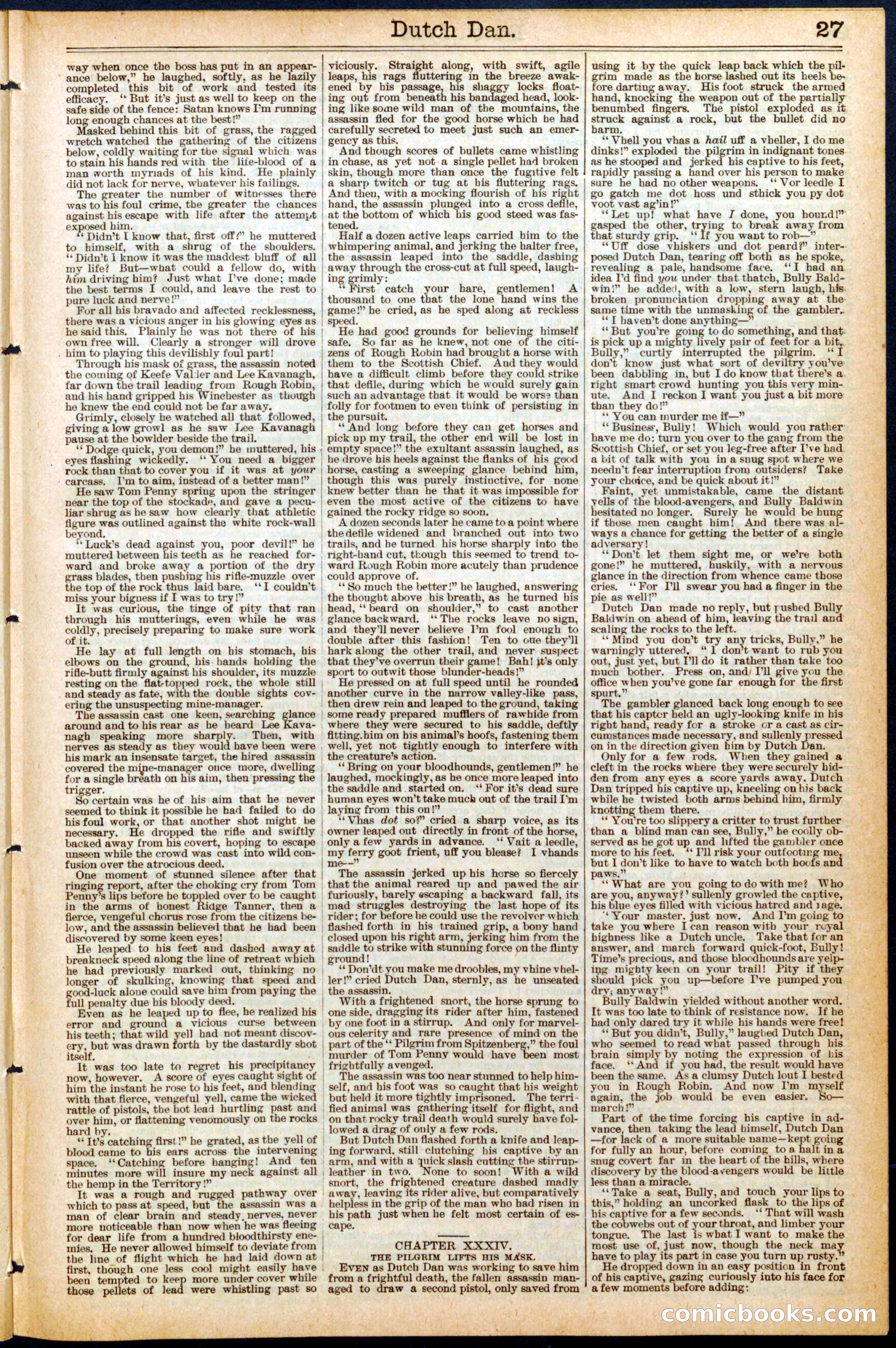 Beadle's Dime Library No. 458 — page 27 of 32