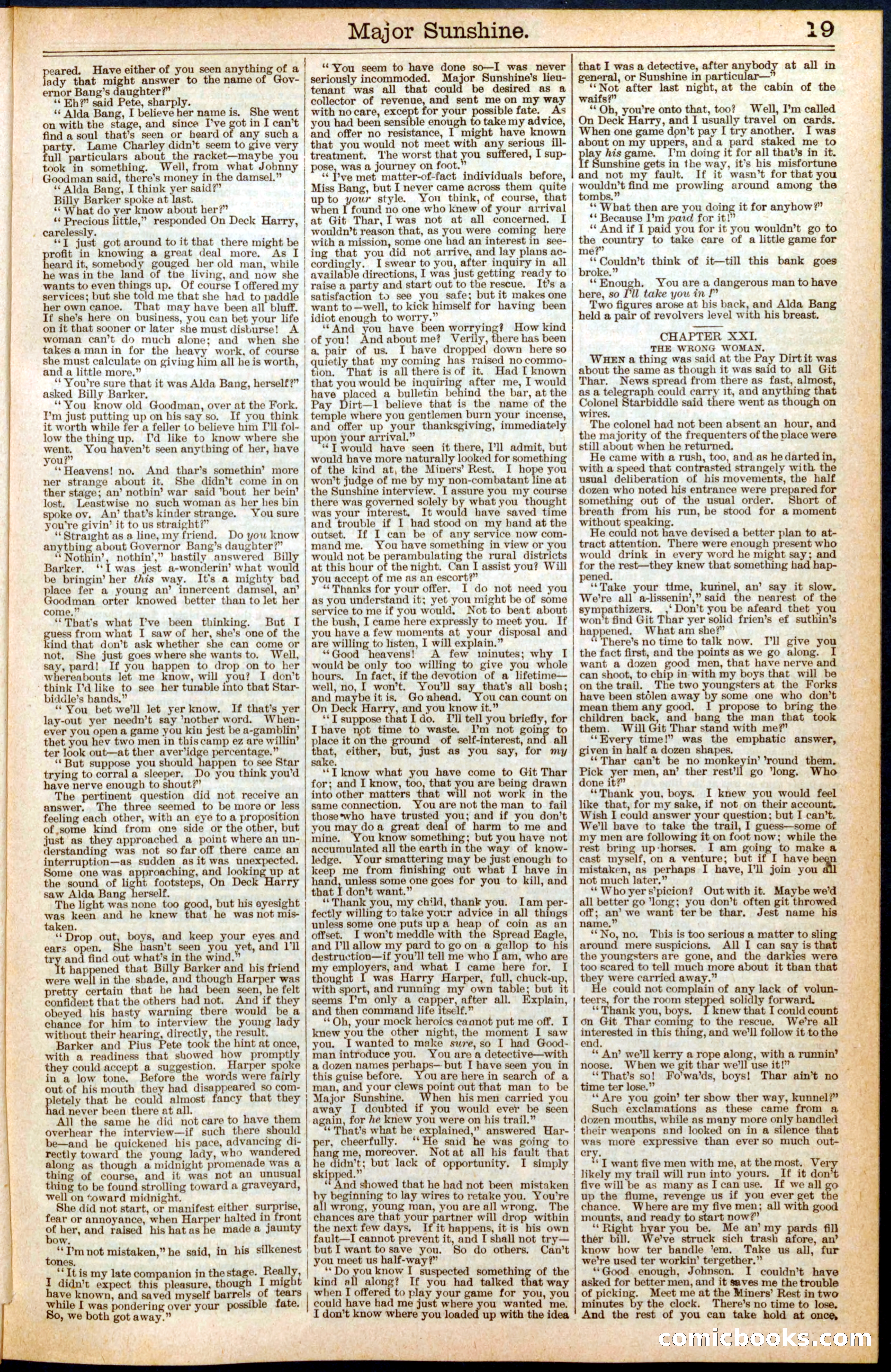 Beadle's New York Dime Library, No. 459 — page 19 of 32