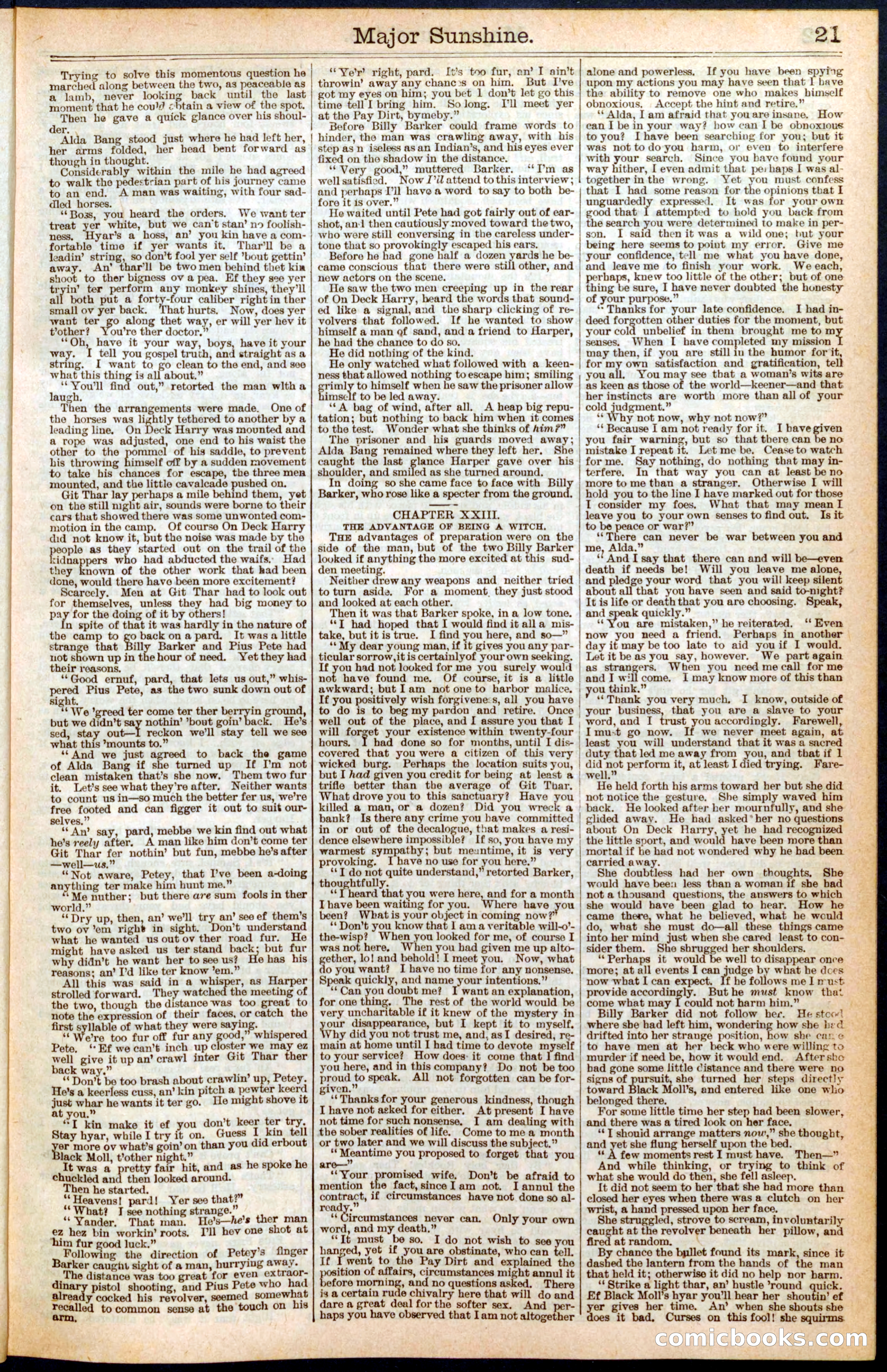 Beadle's New York Dime Library, No. 459 — page 21 of 32
