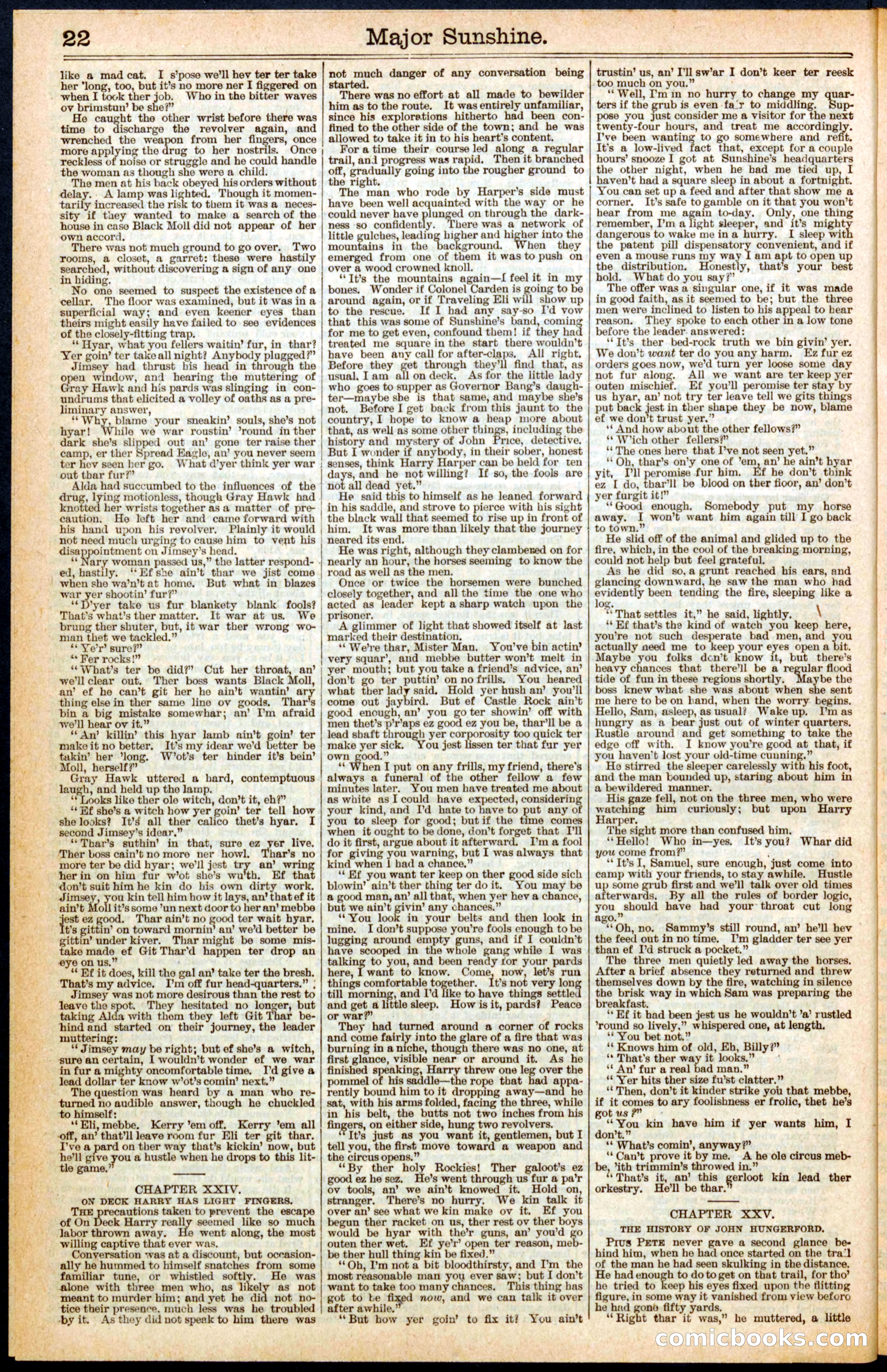 Beadle's New York Dime Library, No. 459 — page 22 of 32