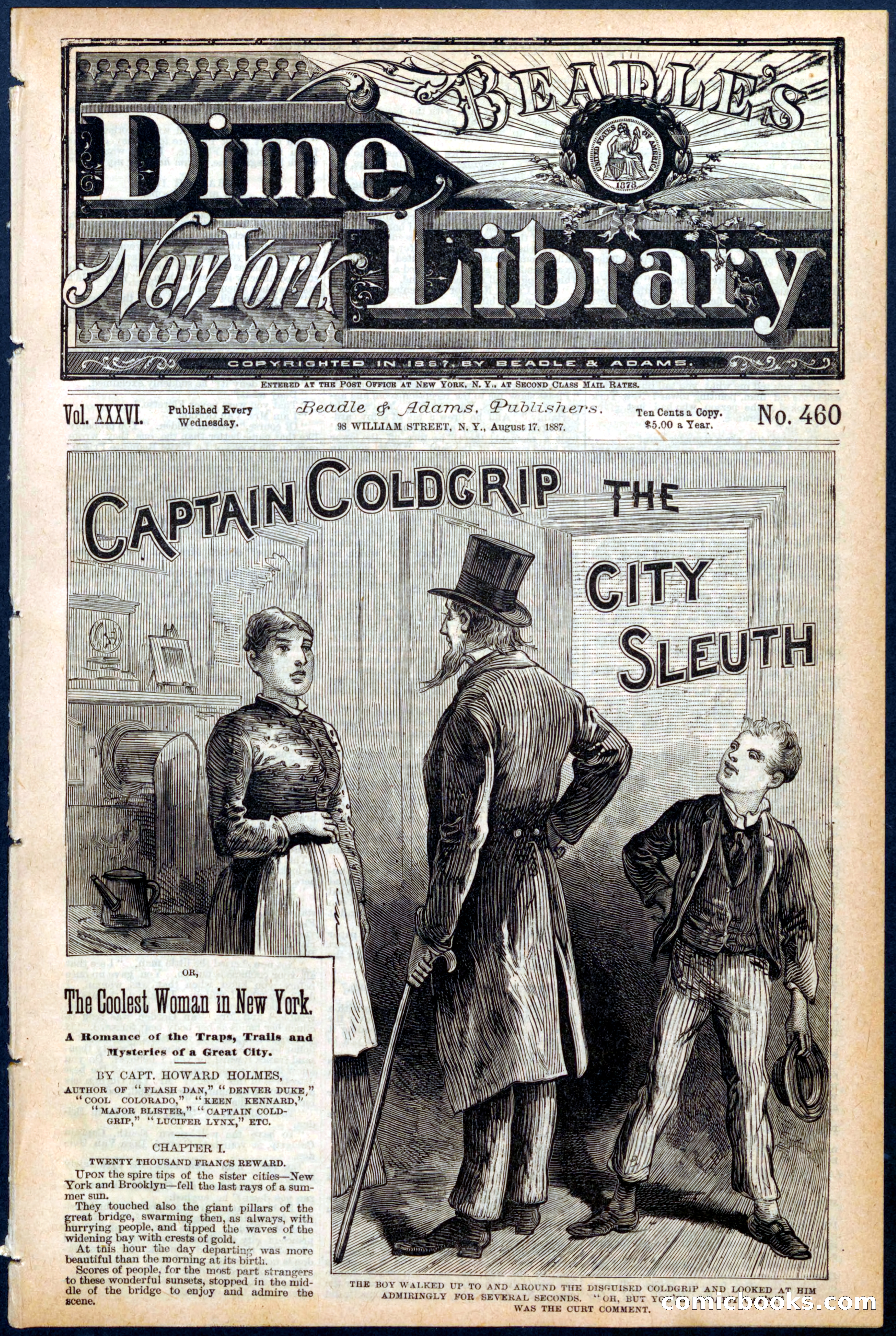 Beadle's New York Dime Library, No. 460 — page 1 of 32