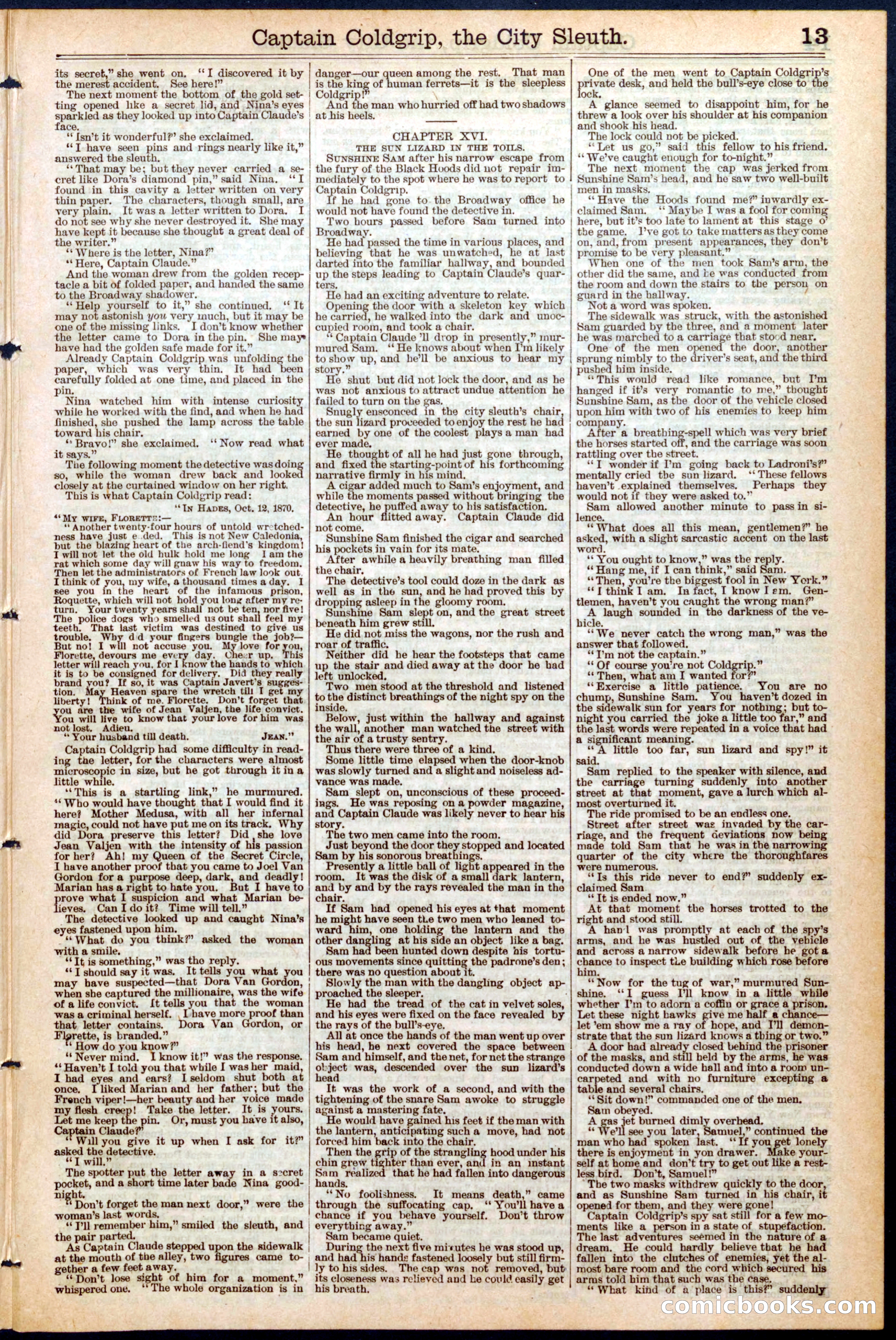 Beadle's New York Dime Library, No. 460 — page 13 of 32