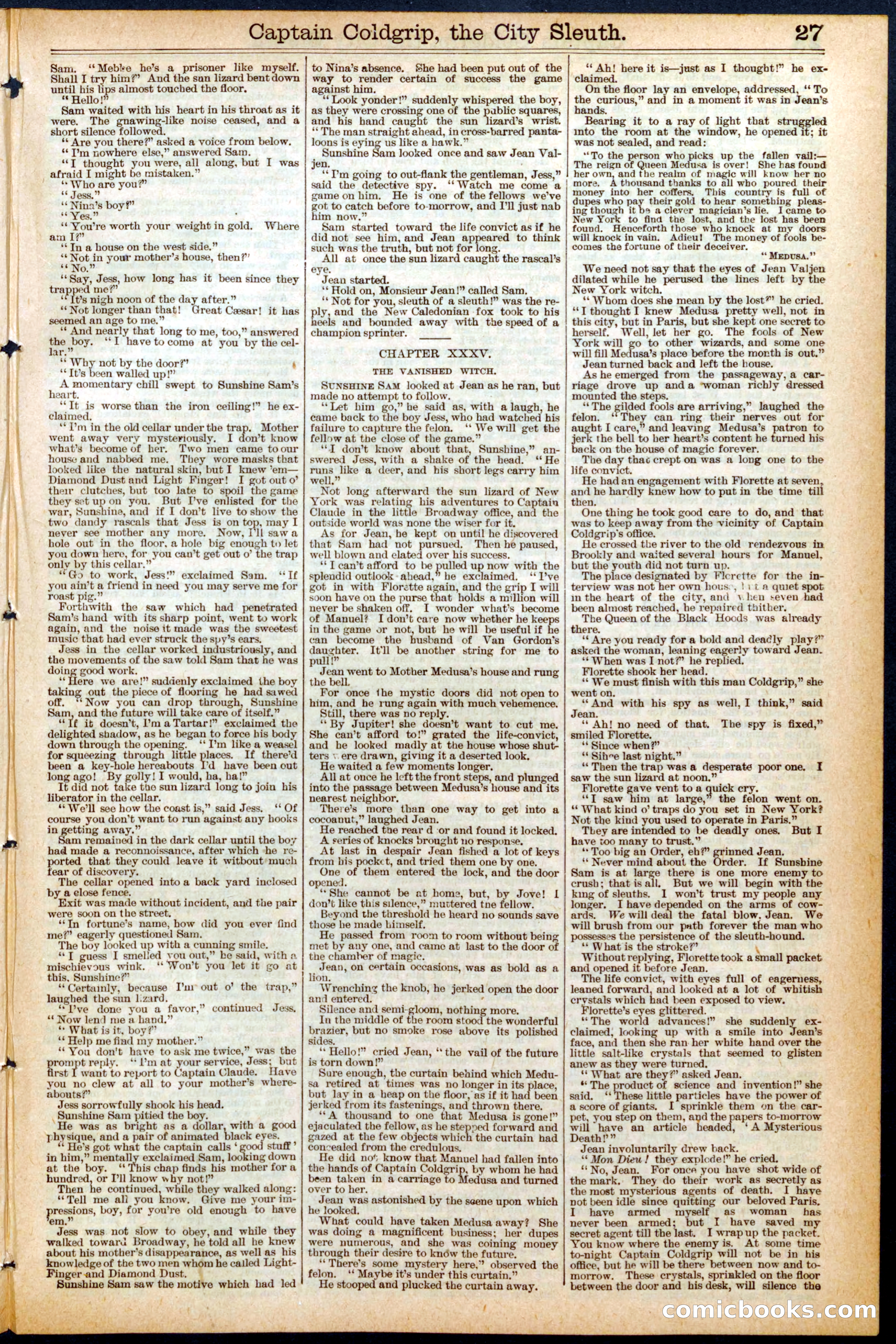 Beadle's New York Dime Library, No. 460 — page 27 of 32