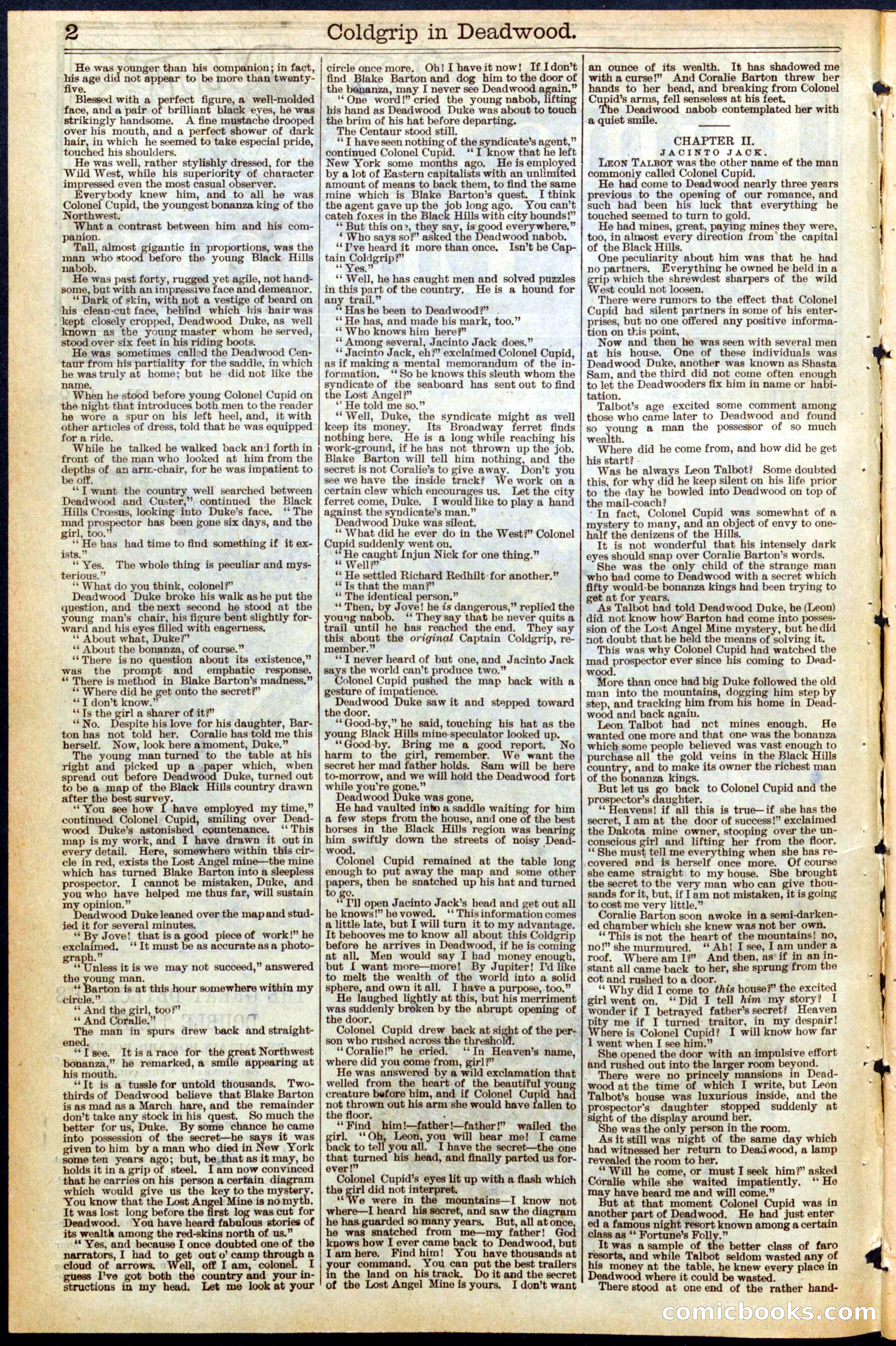 Beadle's Dime Library No. 468 — page 2 of 32