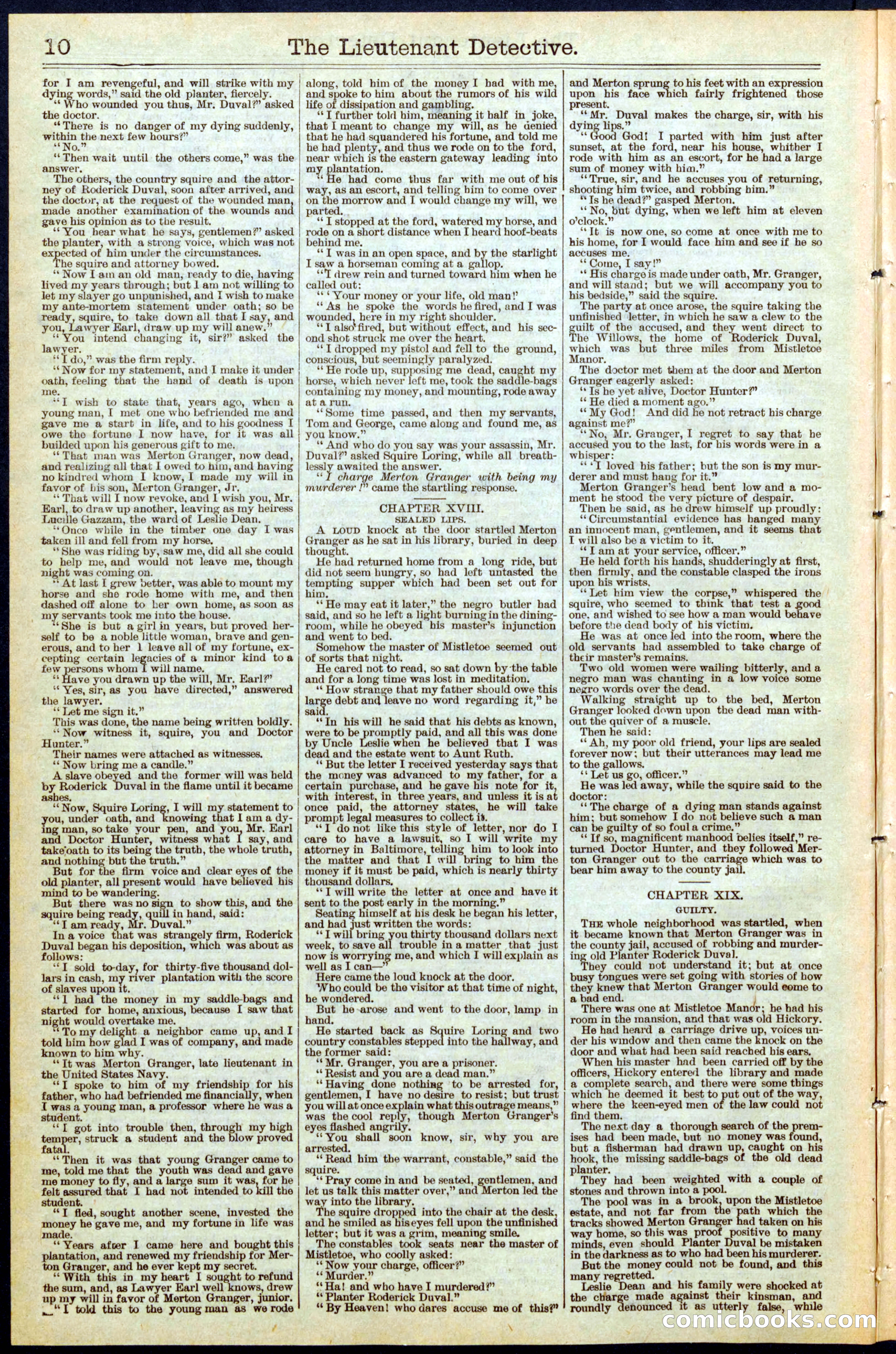Beadle's New York Dime Library, No. 469 — page 10 of 32