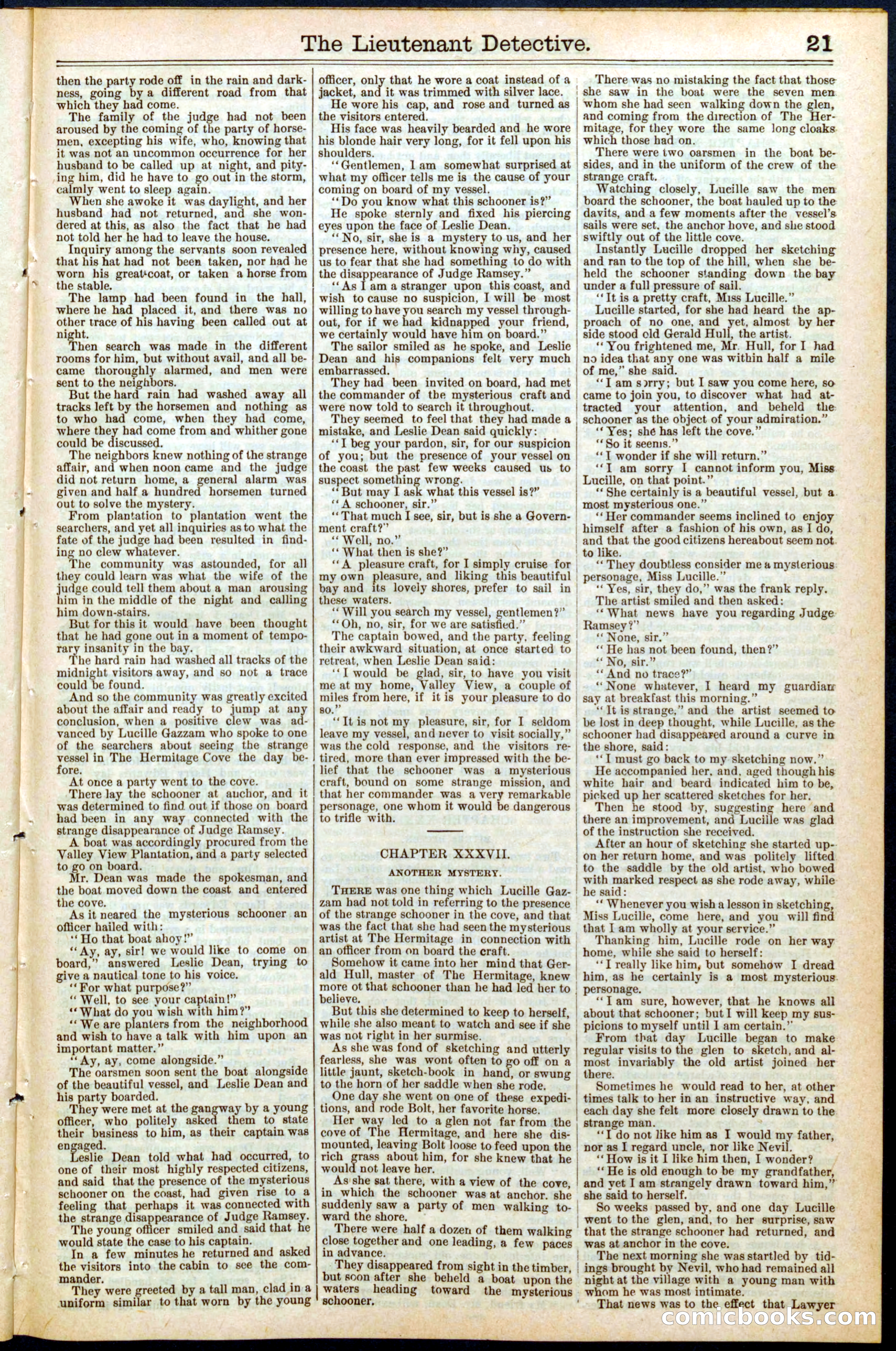Beadle's New York Dime Library, No. 469 — page 21 of 32