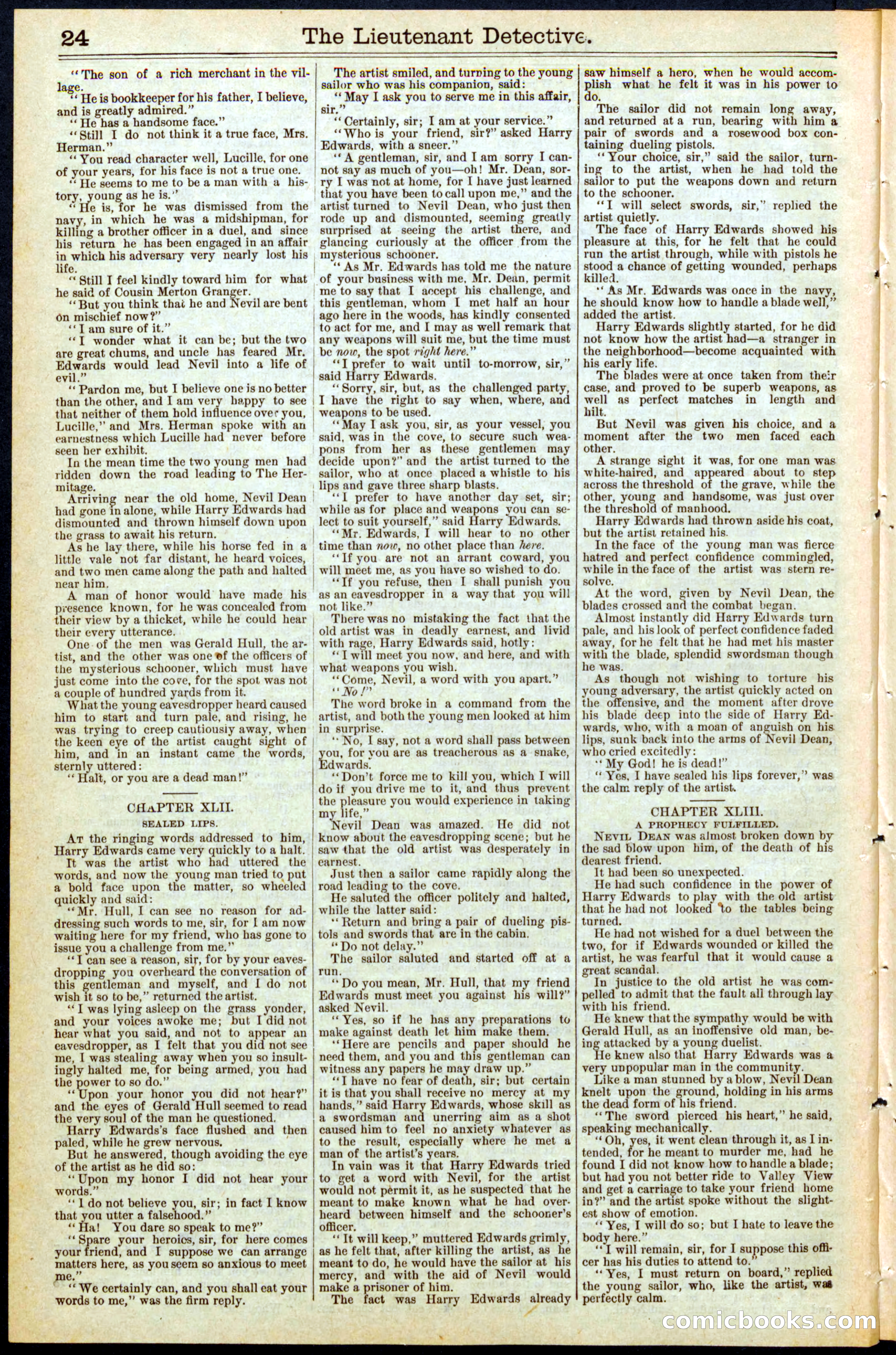 Beadle's New York Dime Library, No. 469 — page 24 of 32