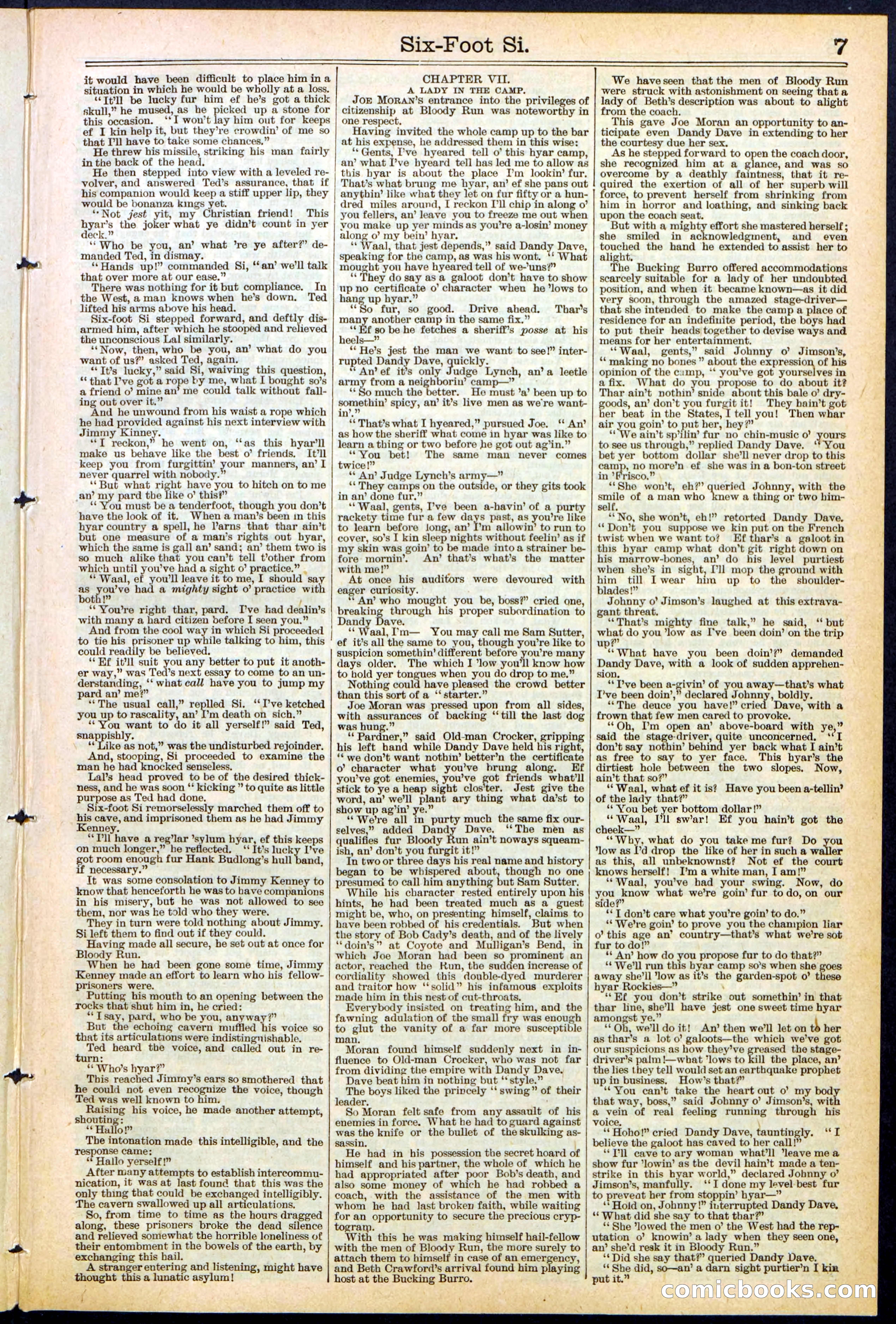 Beadle's New York Dime Library, No. 472 — page 7 of 32