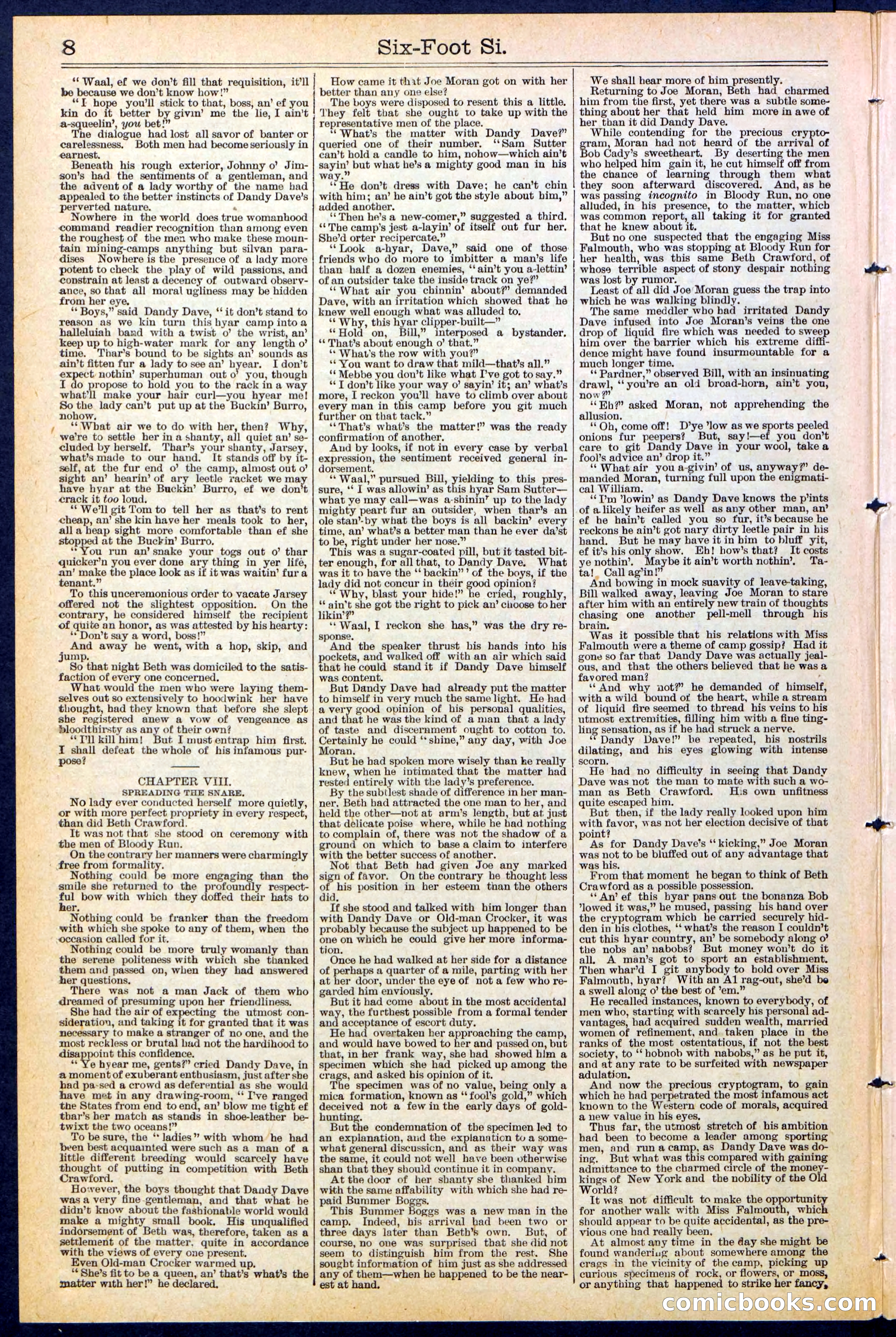 Beadle's New York Dime Library, No. 472 — page 8 of 32
