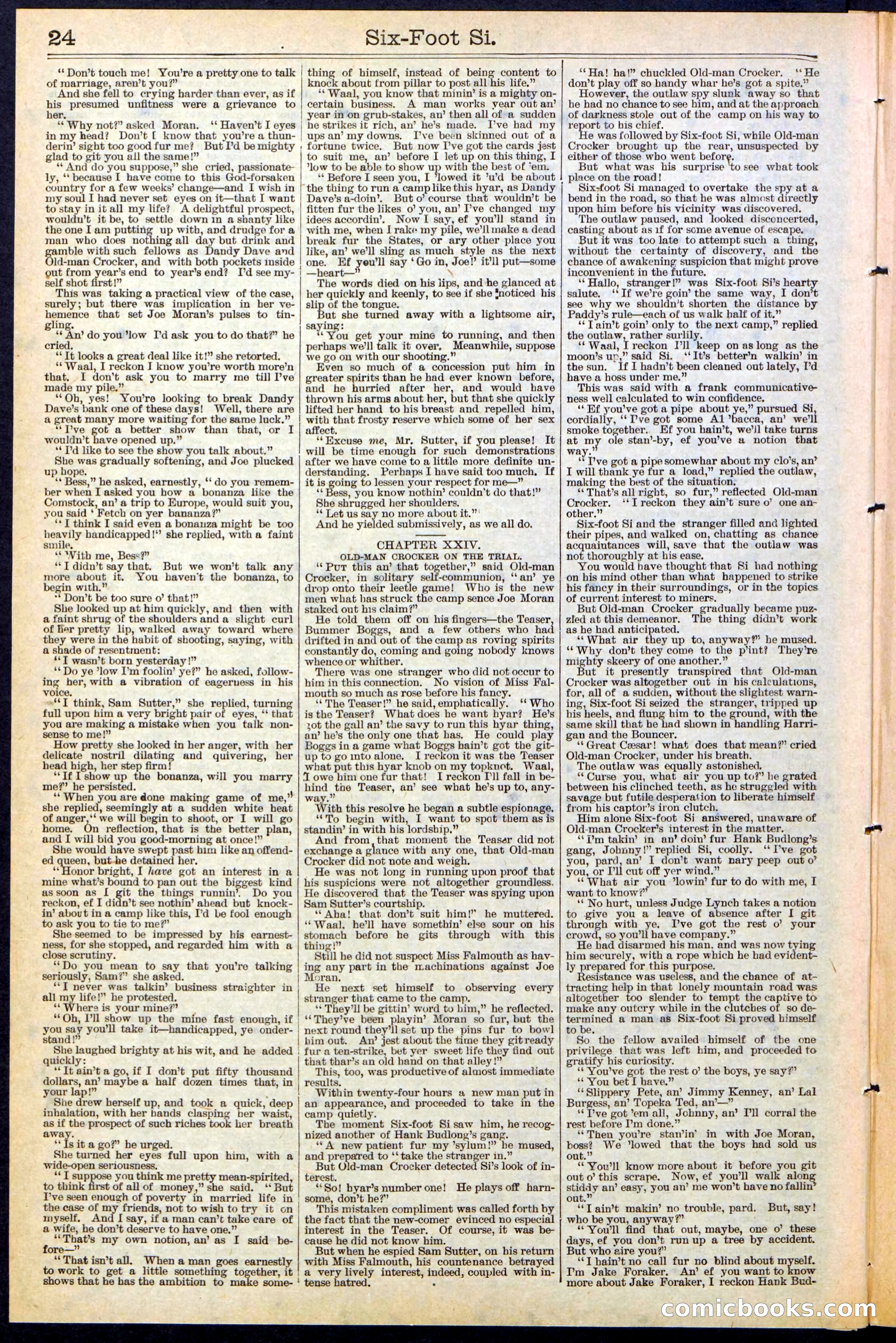 Beadle's New York Dime Library, No. 472 — page 24 of 32