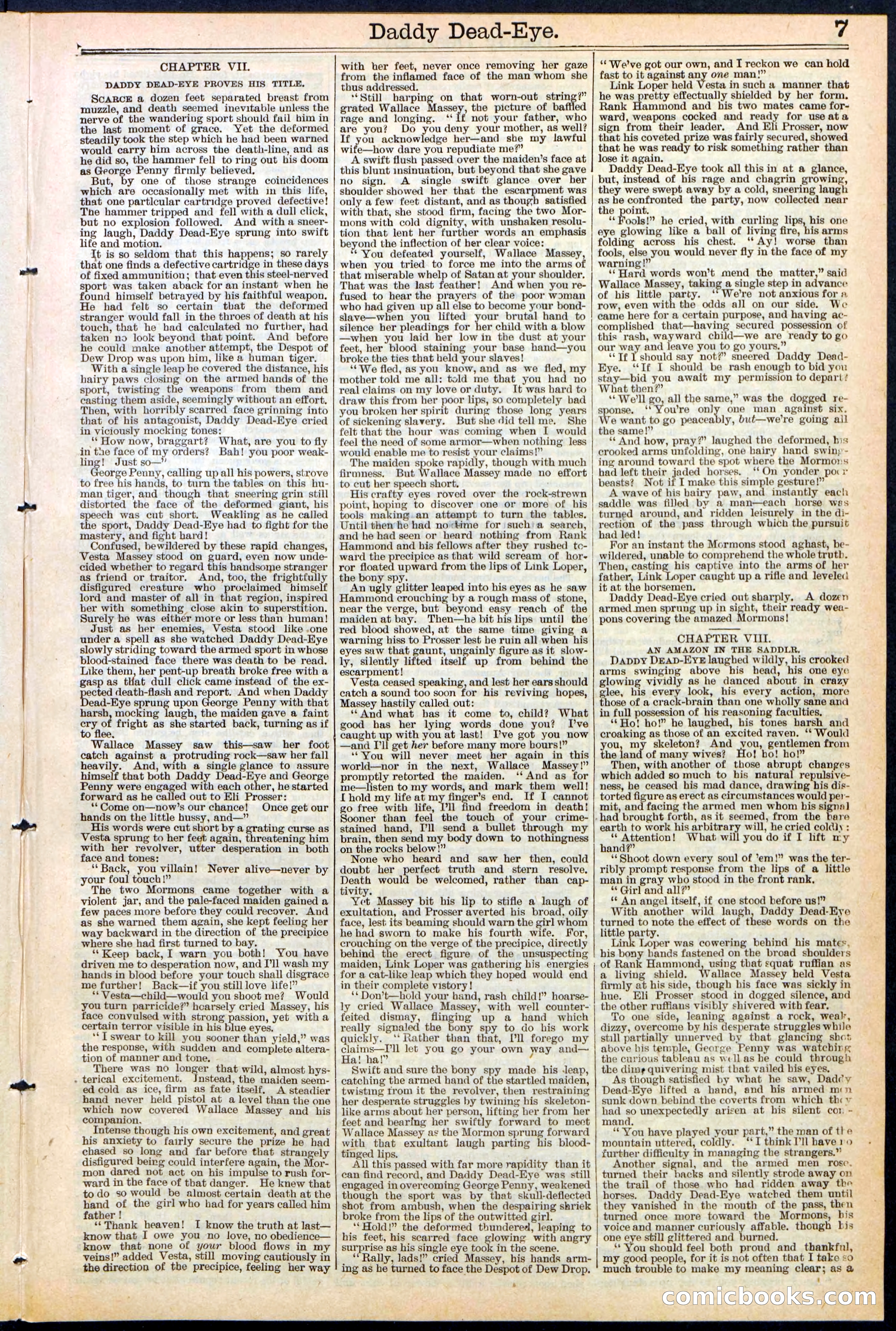 Beadle's New York Dime Library No. 474 — page 7 of 32