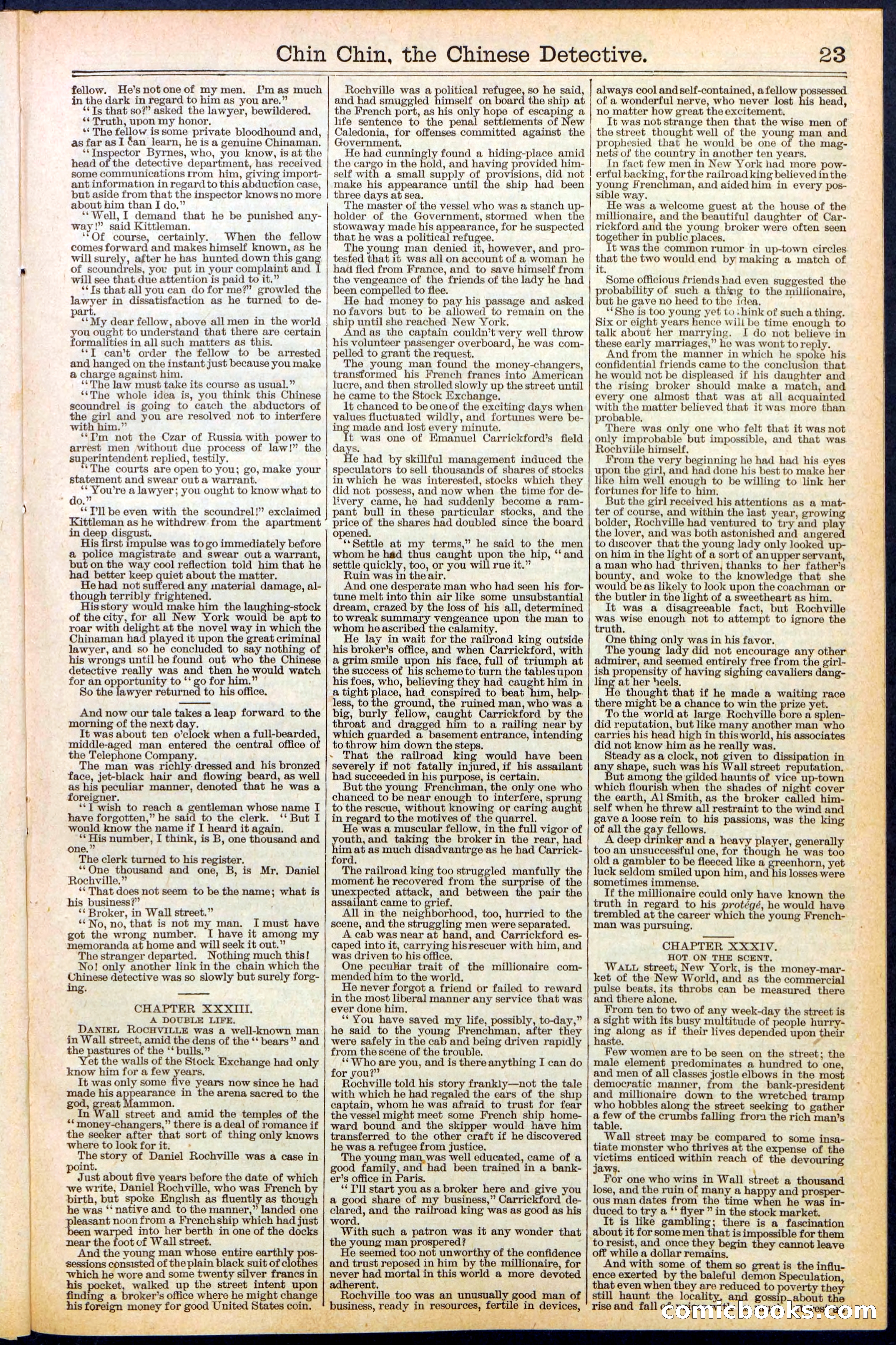 Beadle's New York Dime Library, No. 475 — page 23 of 32