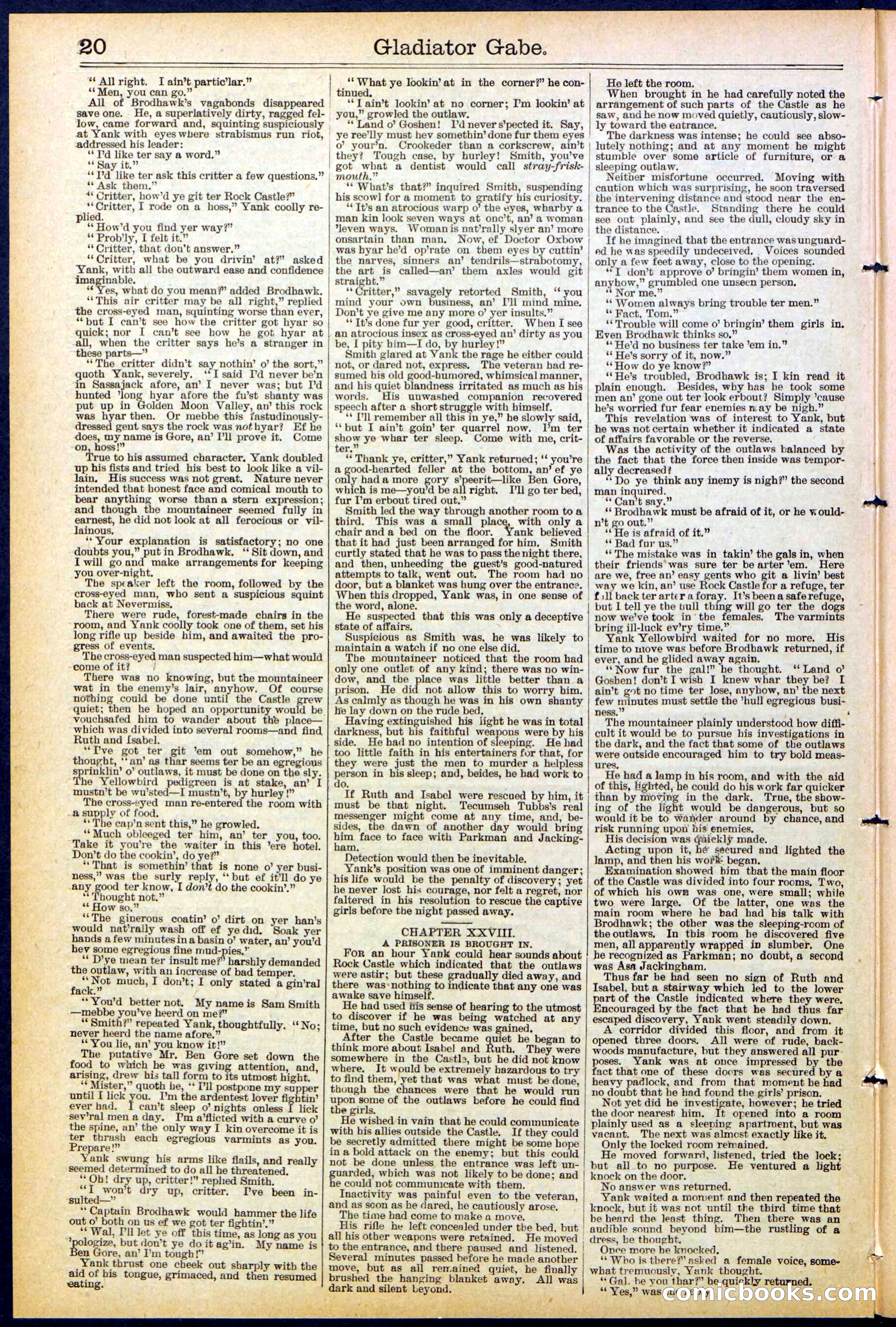 Beadle's New York Dime Library No. 479 — page 20 of 32
