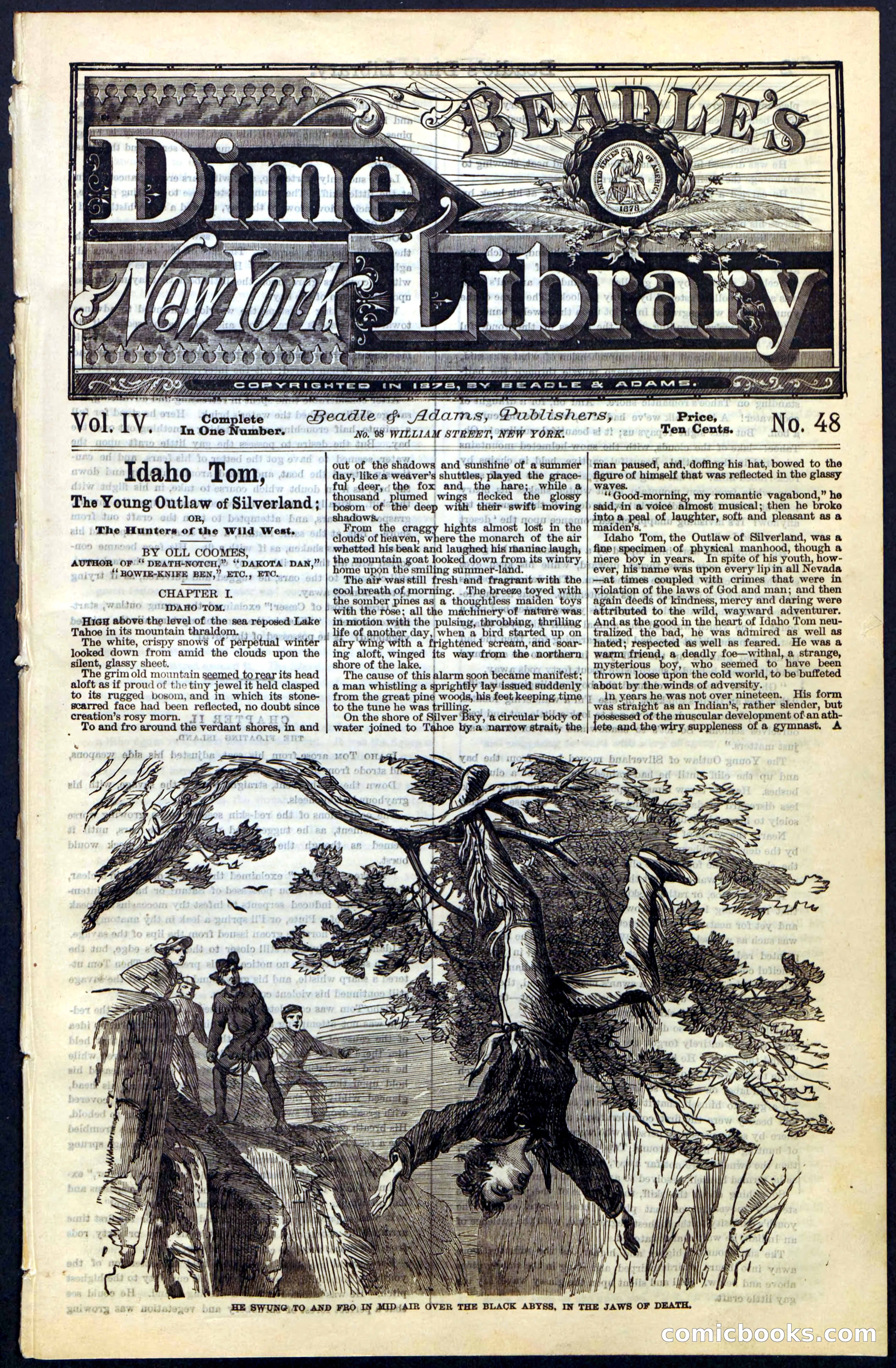 Beadle's New York Dime Library, No. 48 — page 1 of 40