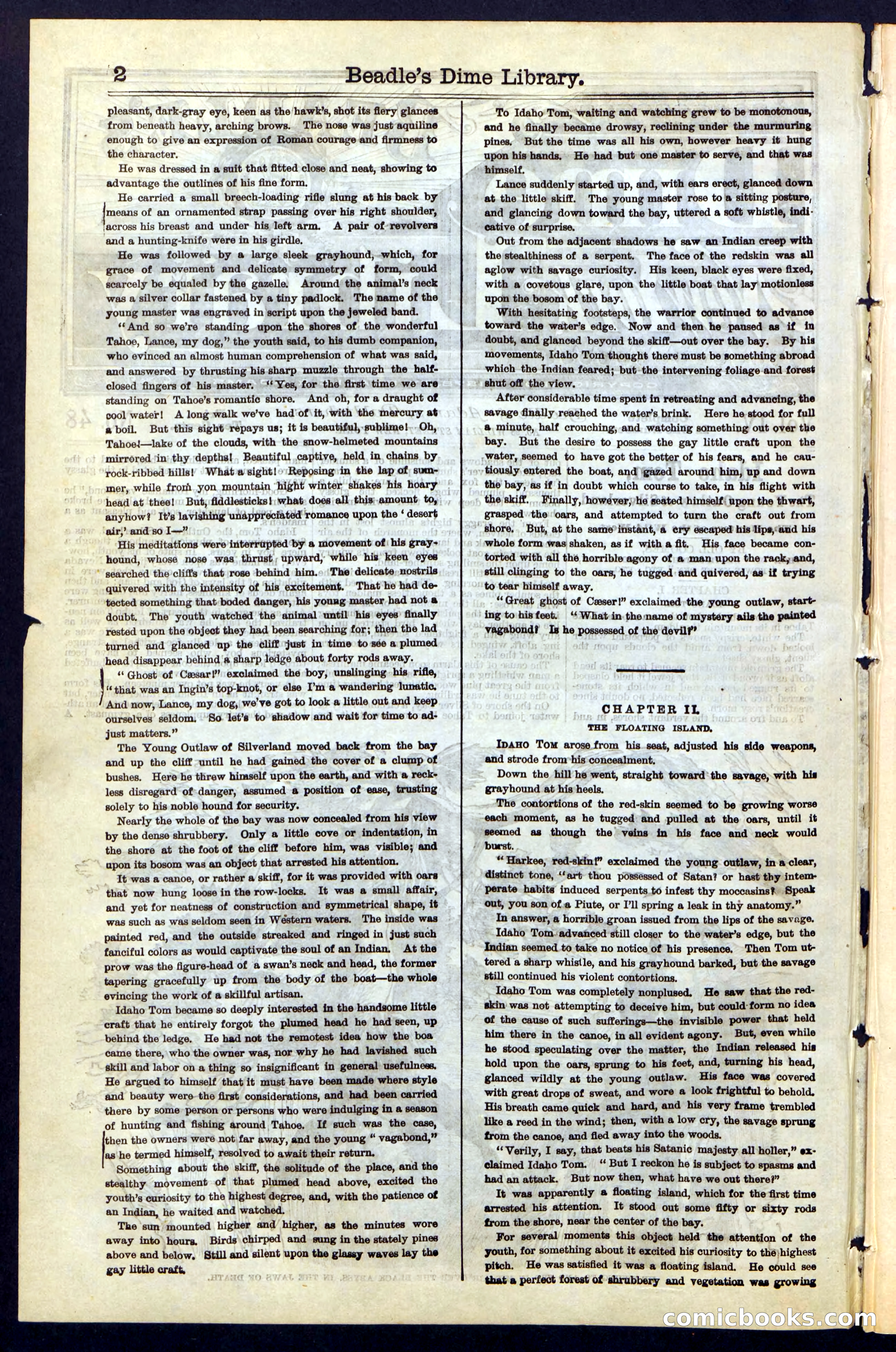 Beadle's New York Dime Library, No. 48 — page 2 of 40