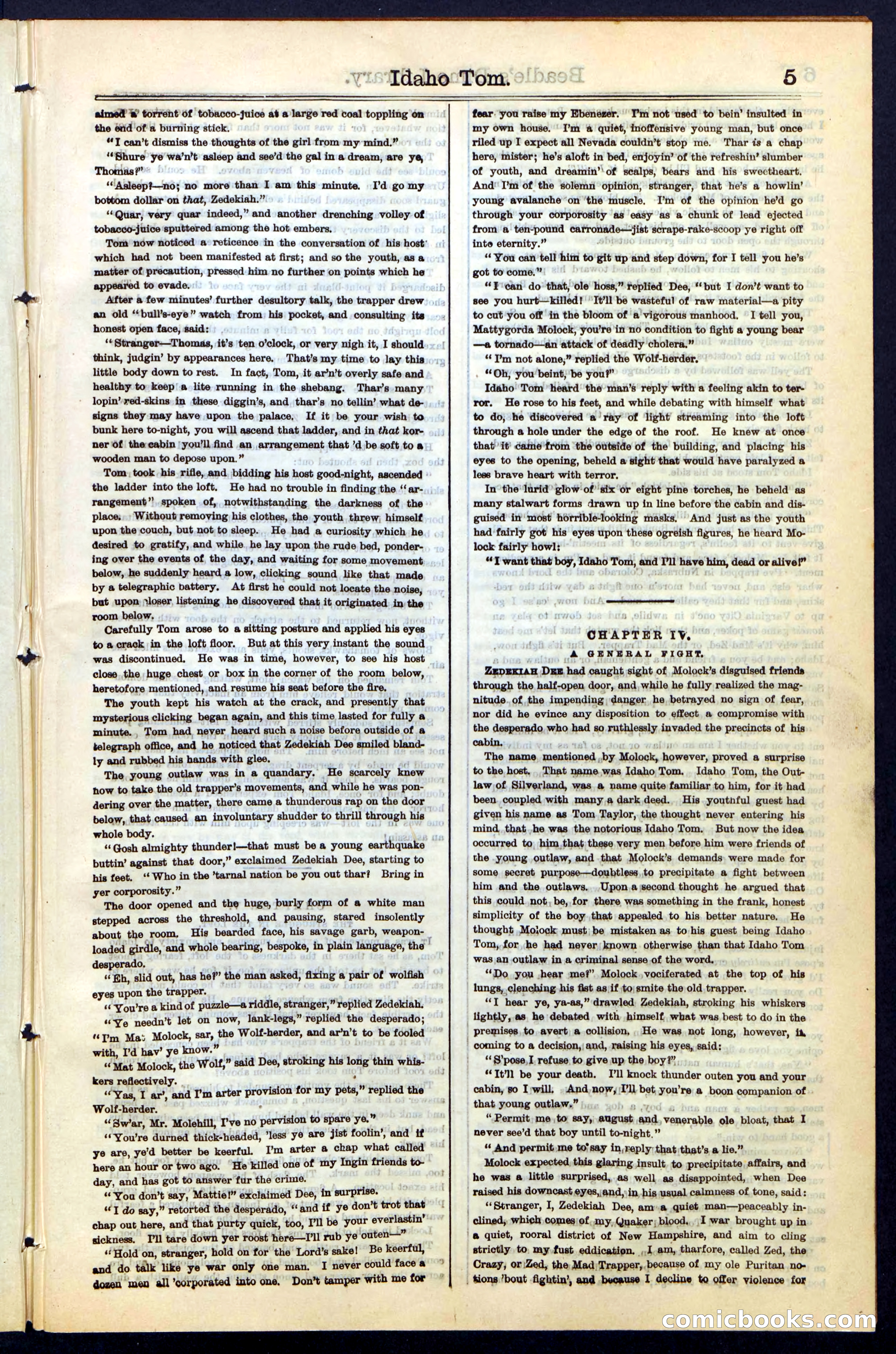 Beadle's New York Dime Library, No. 48 — page 5 of 40