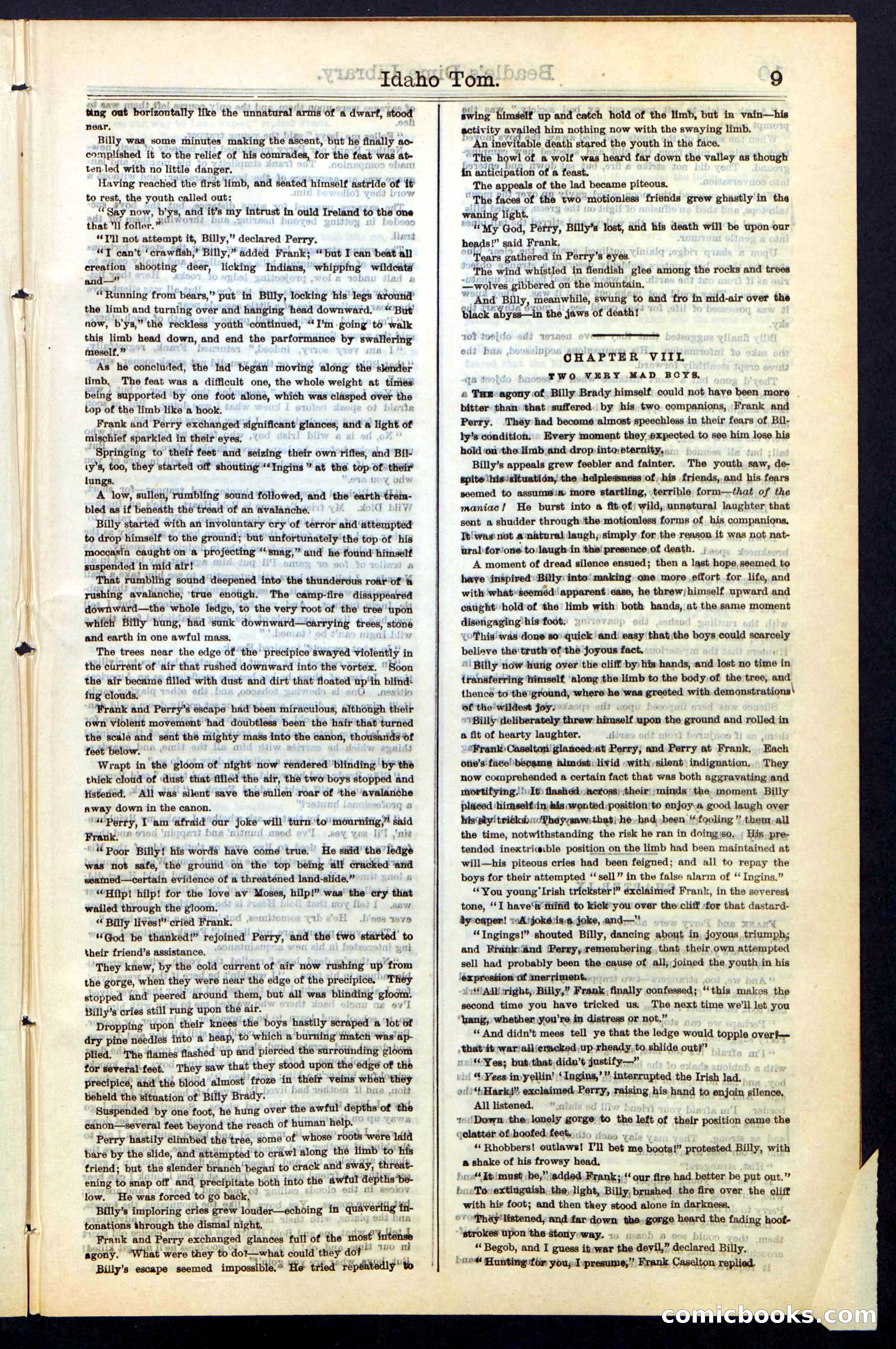 Beadle's New York Dime Library, No. 48 — page 9 of 40