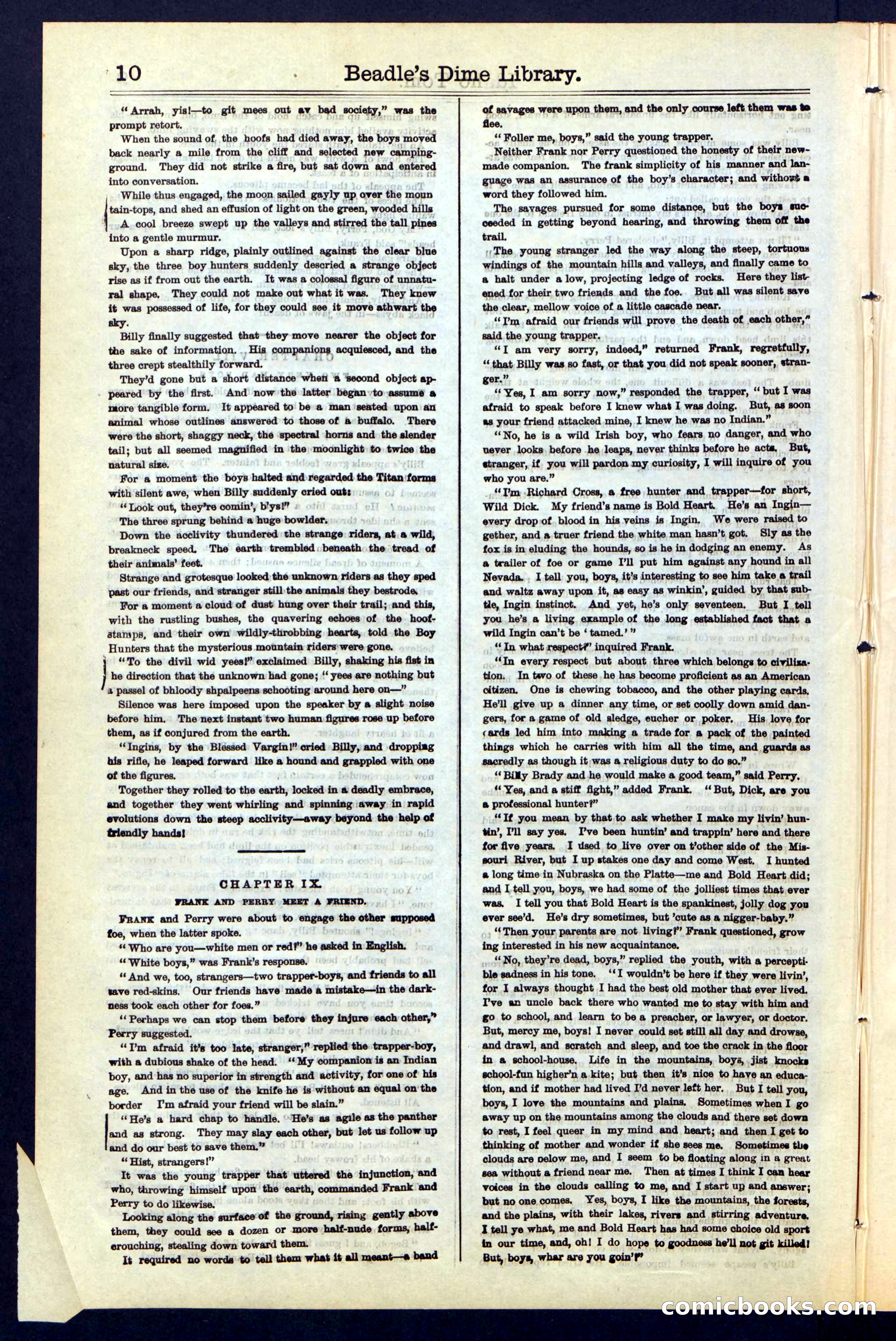 Beadle's New York Dime Library, No. 48 — page 10 of 40