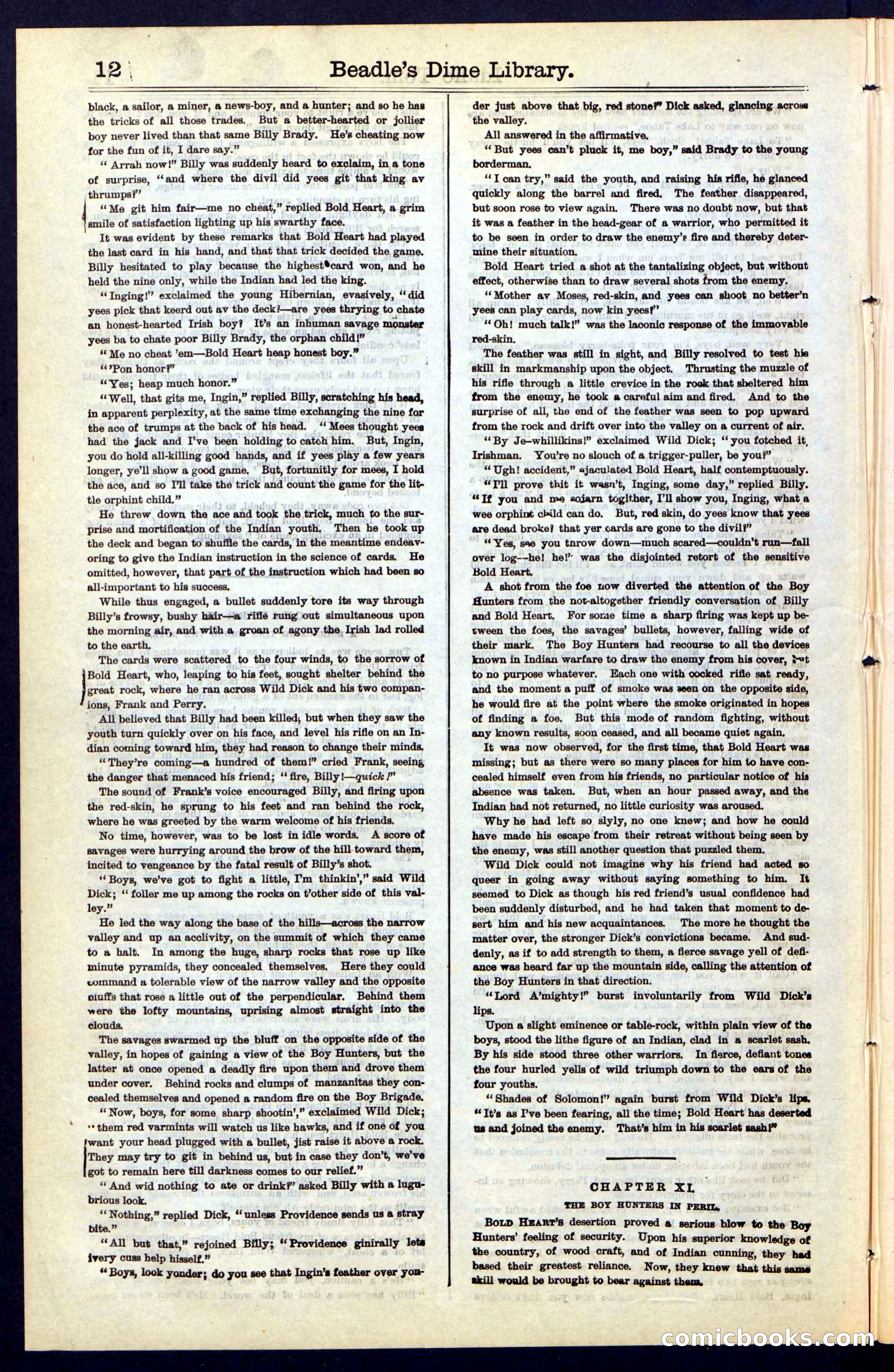 Beadle's New York Dime Library, No. 48 — page 12 of 40