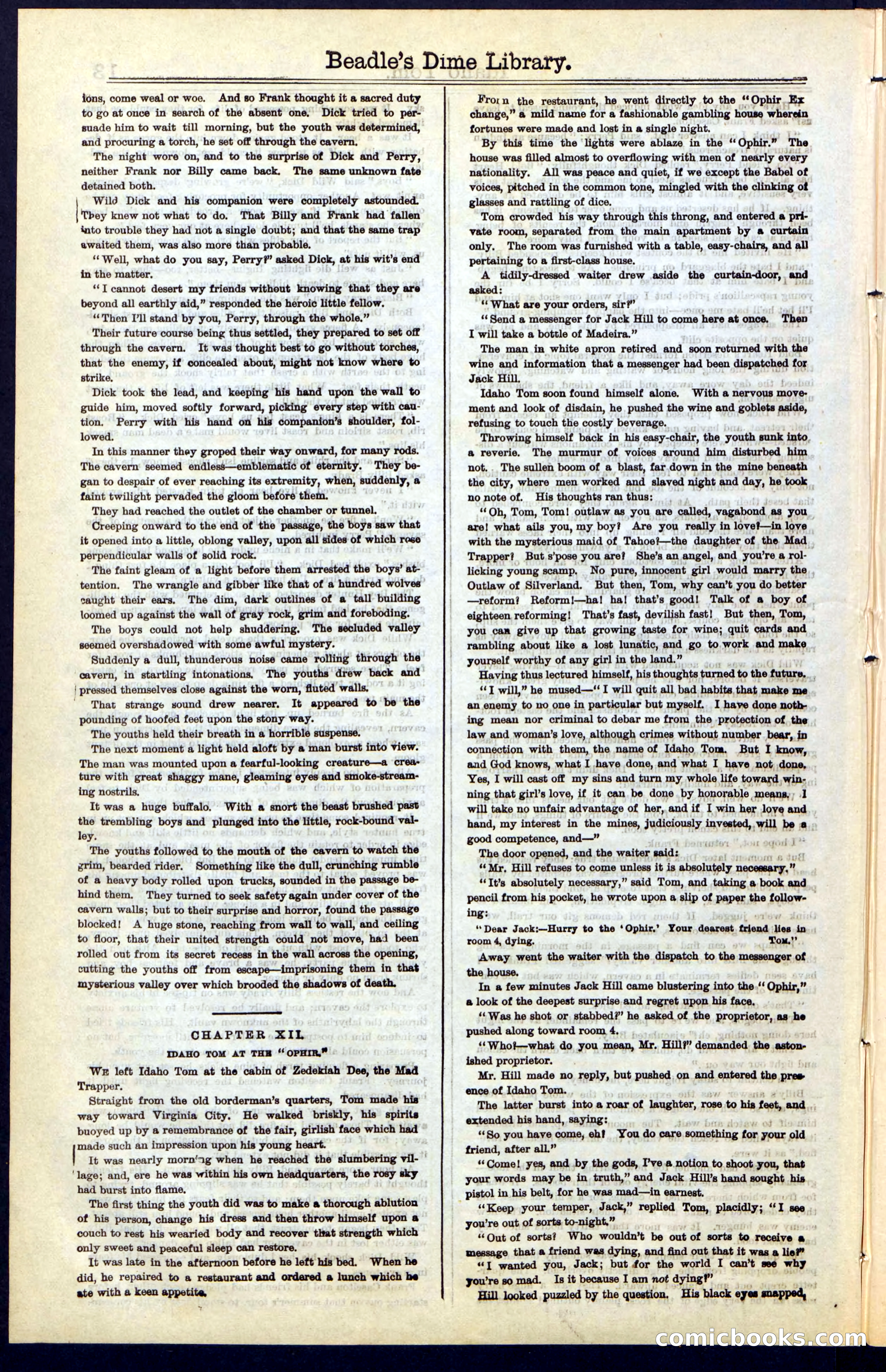 Beadle's New York Dime Library, No. 48 — page 14 of 40