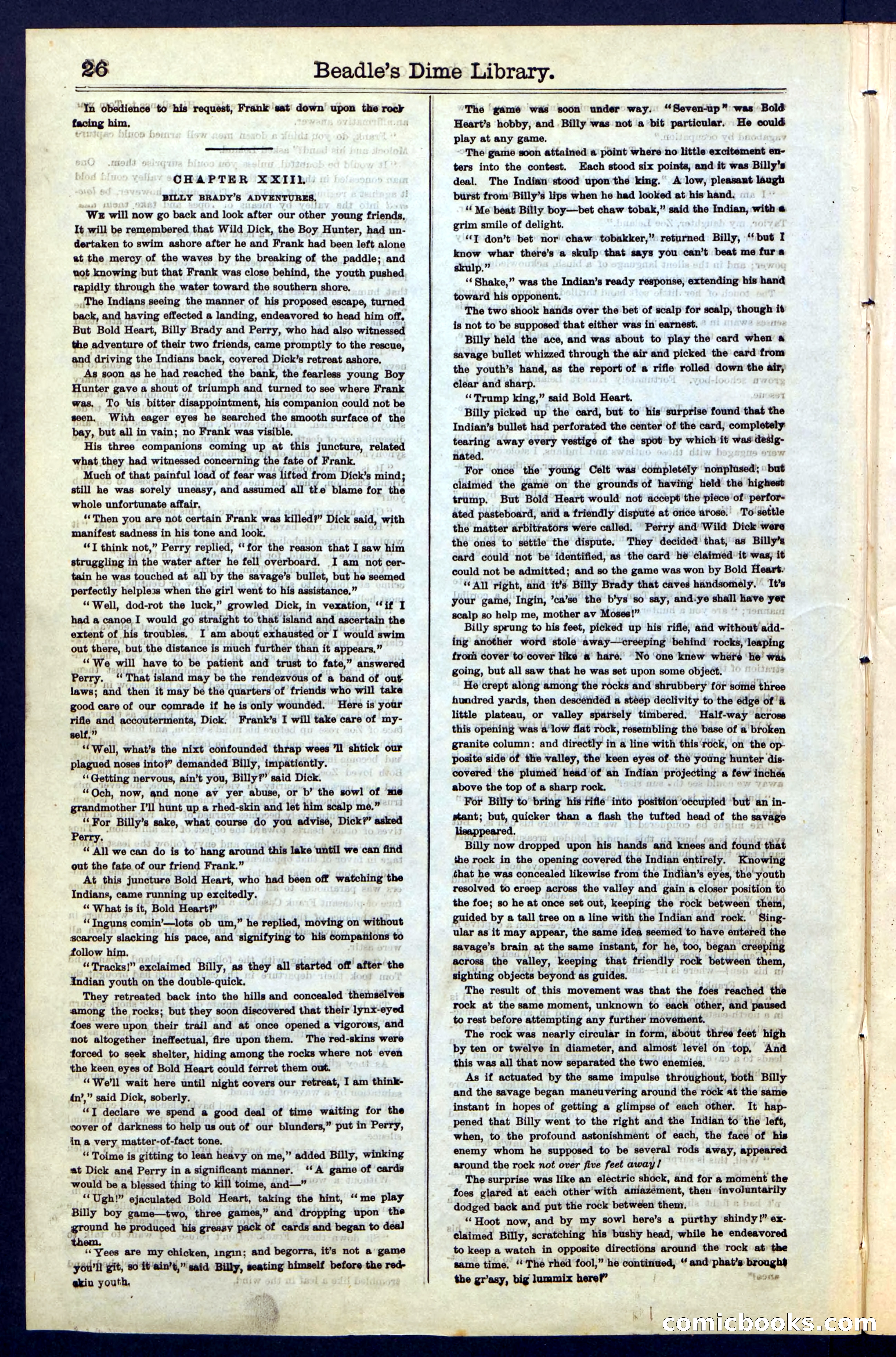 Beadle's New York Dime Library, No. 48 — page 26 of 40