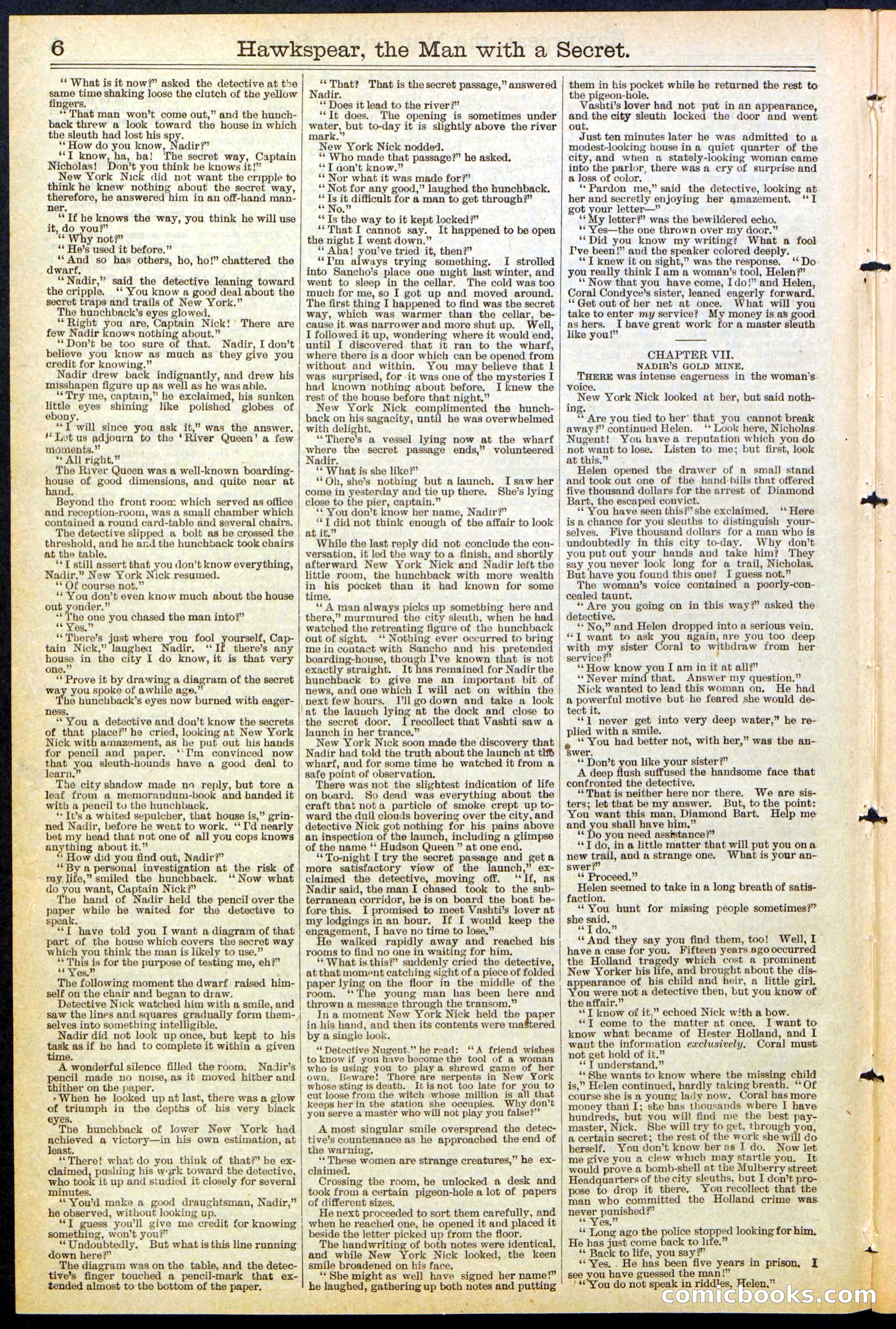 Beadle's New York Dime Library No. 480 — page 6 of 32