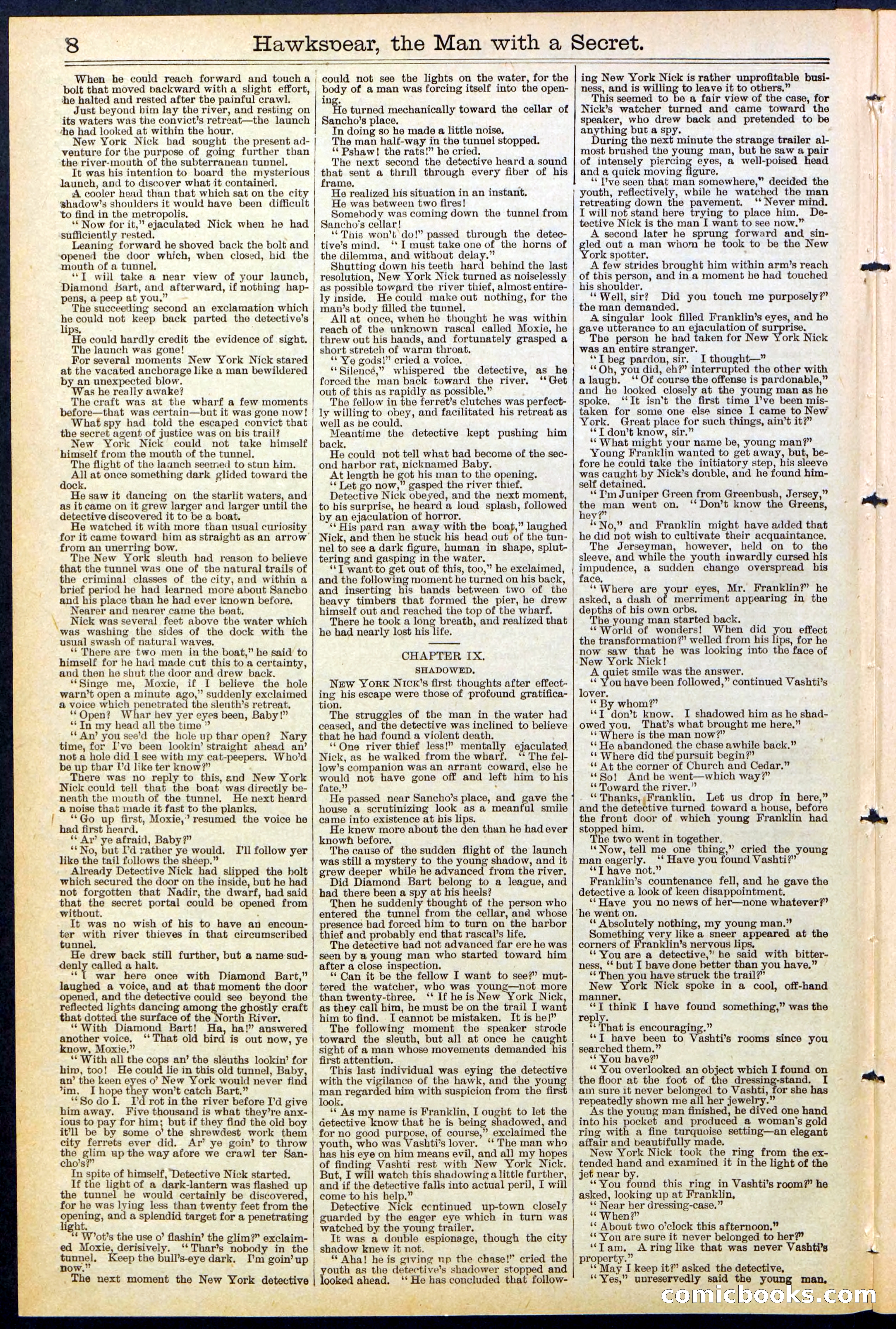 Beadle's New York Dime Library No. 480 — page 8 of 32