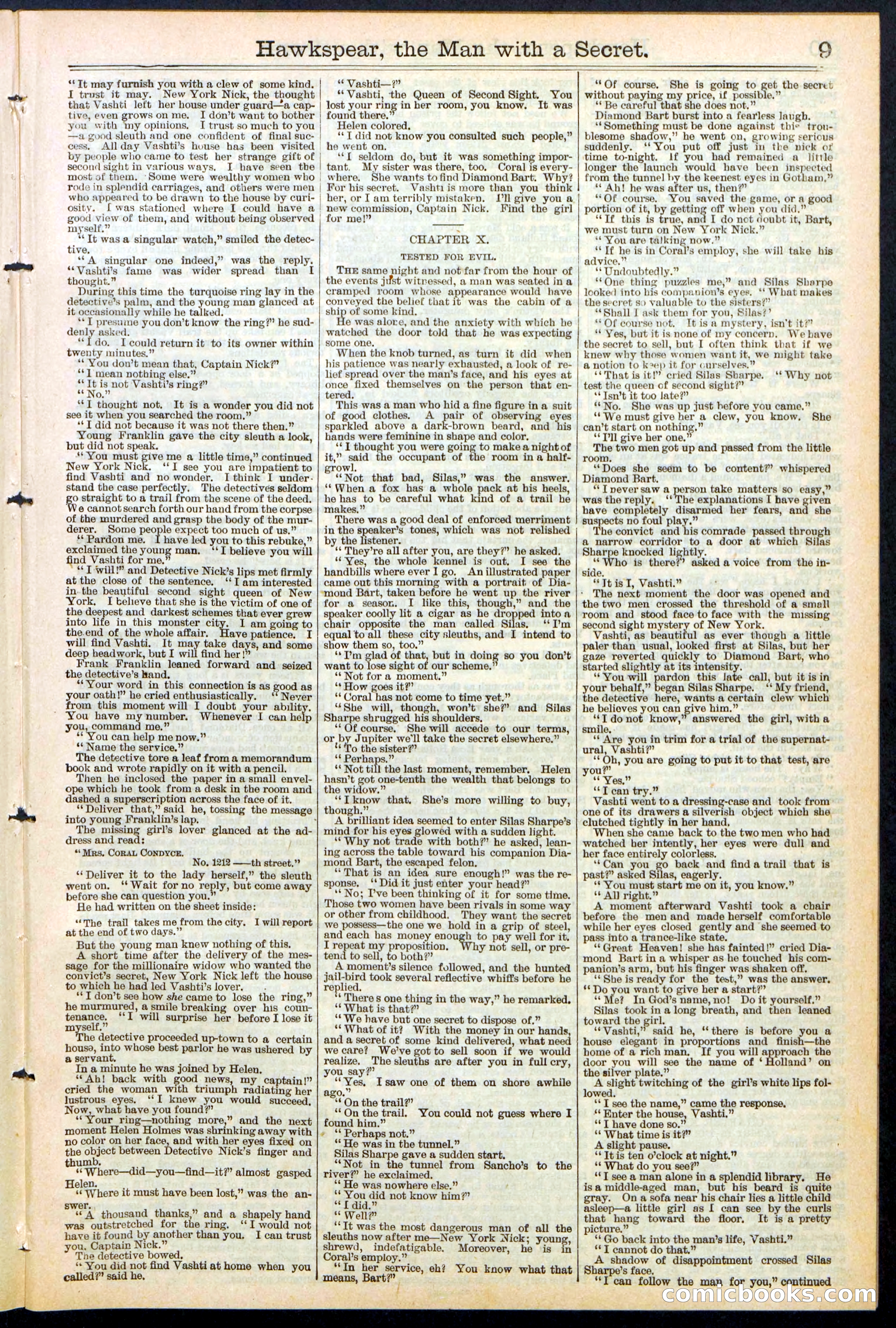 Beadle's New York Dime Library No. 480 — page 9 of 32