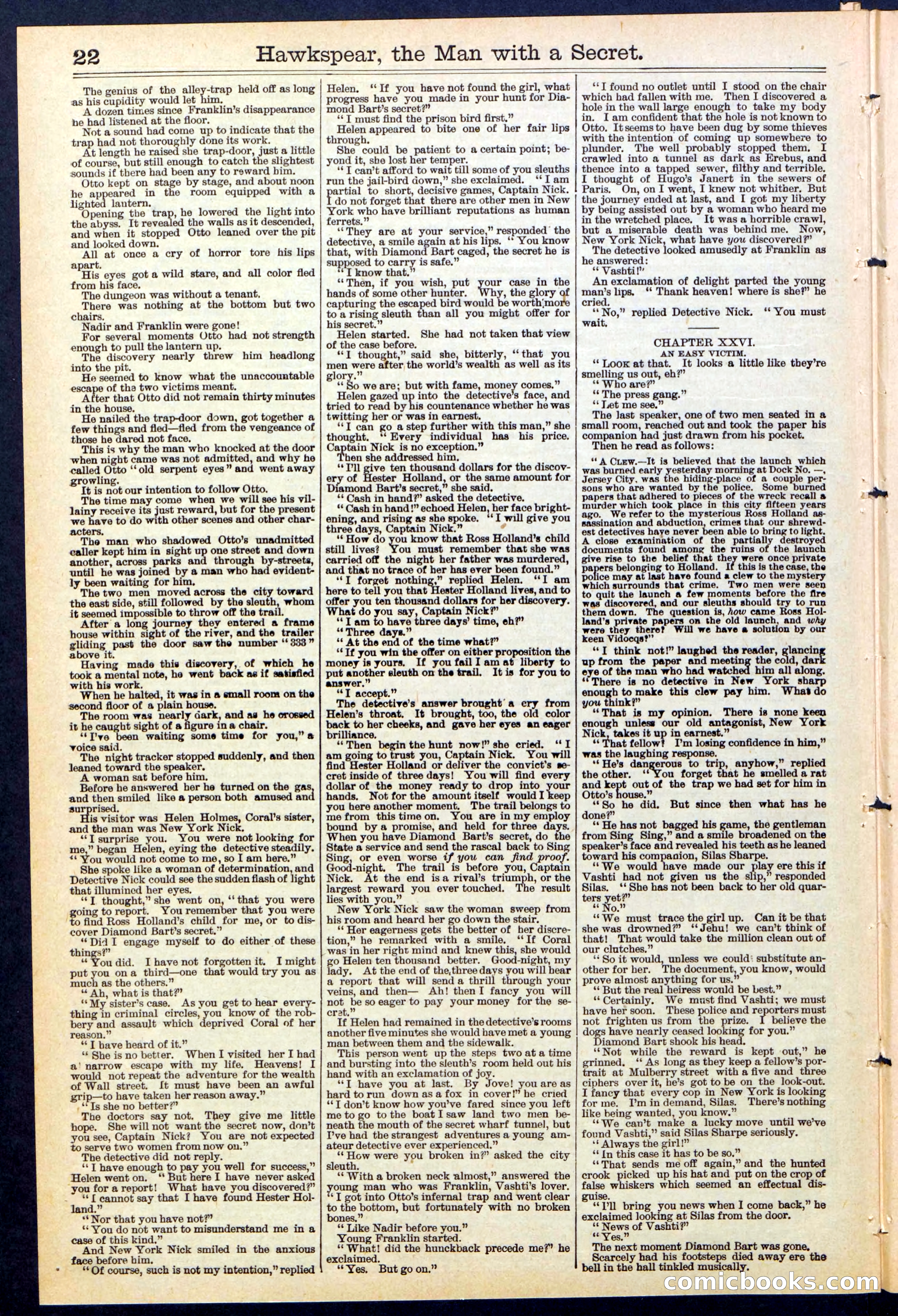 Beadle's New York Dime Library No. 480 — page 22 of 32