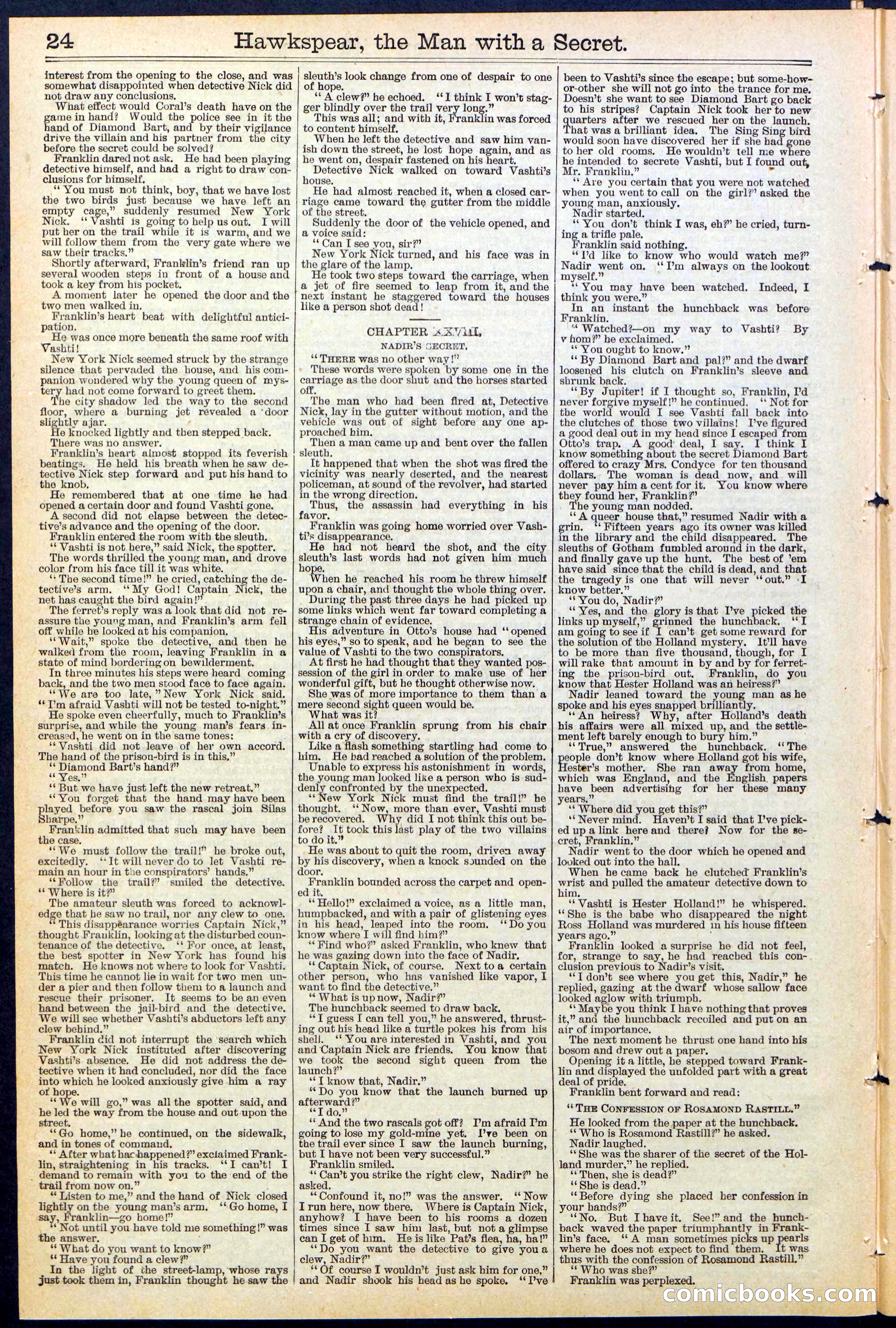 Beadle's New York Dime Library No. 480 — page 24 of 32