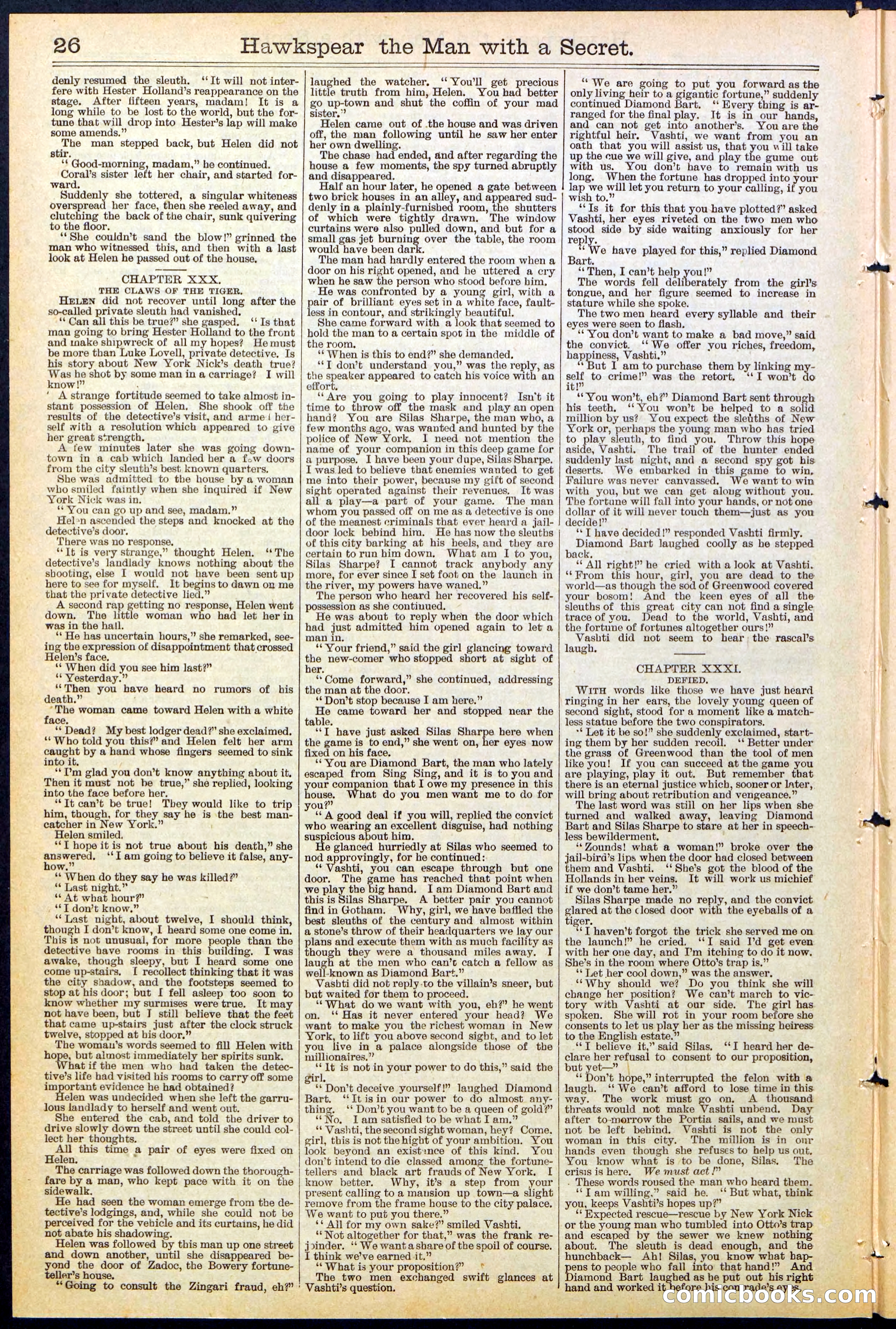 Beadle's New York Dime Library No. 480 — page 26 of 32