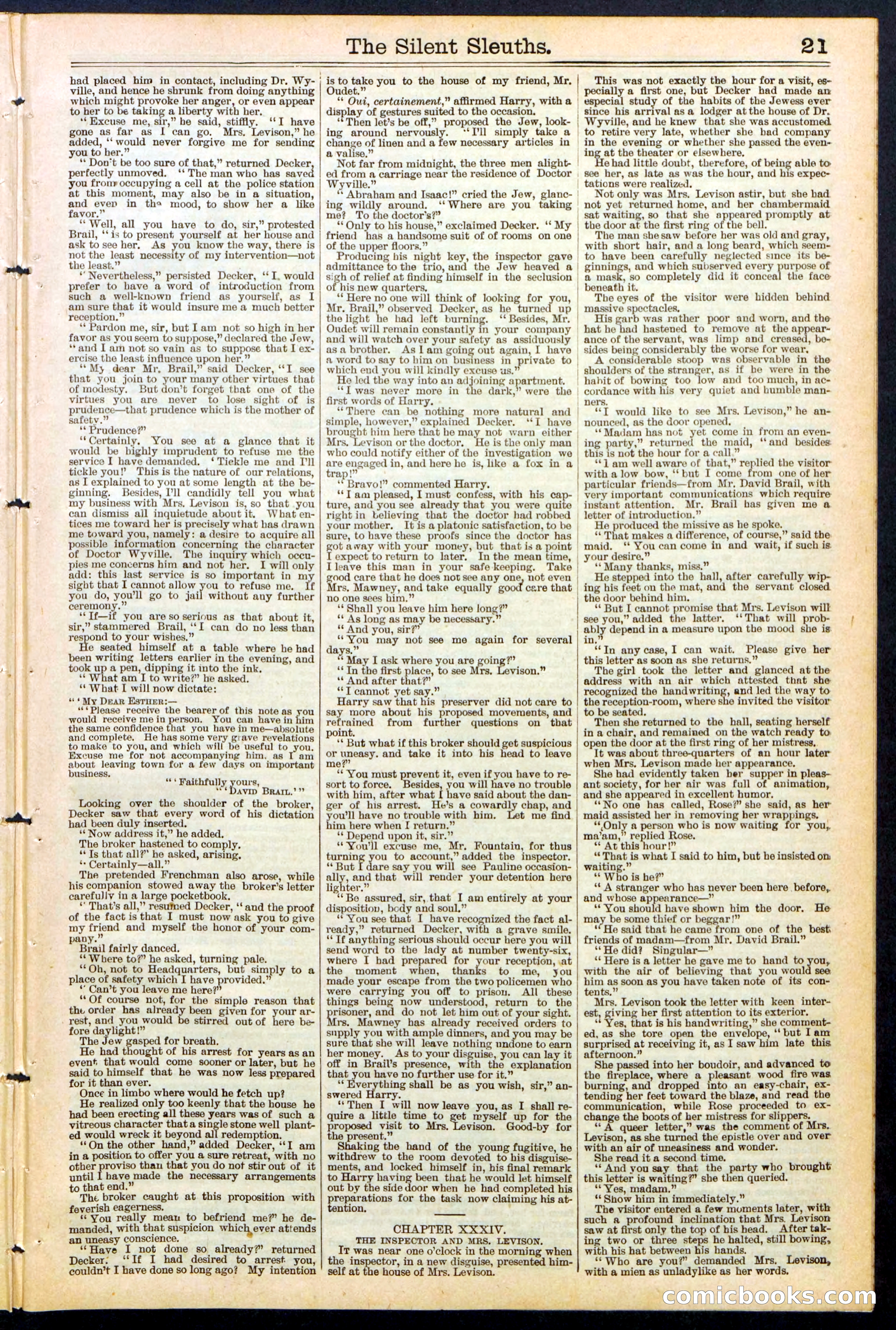 Beadle's Dime Library No. 481 — page 21 of 32