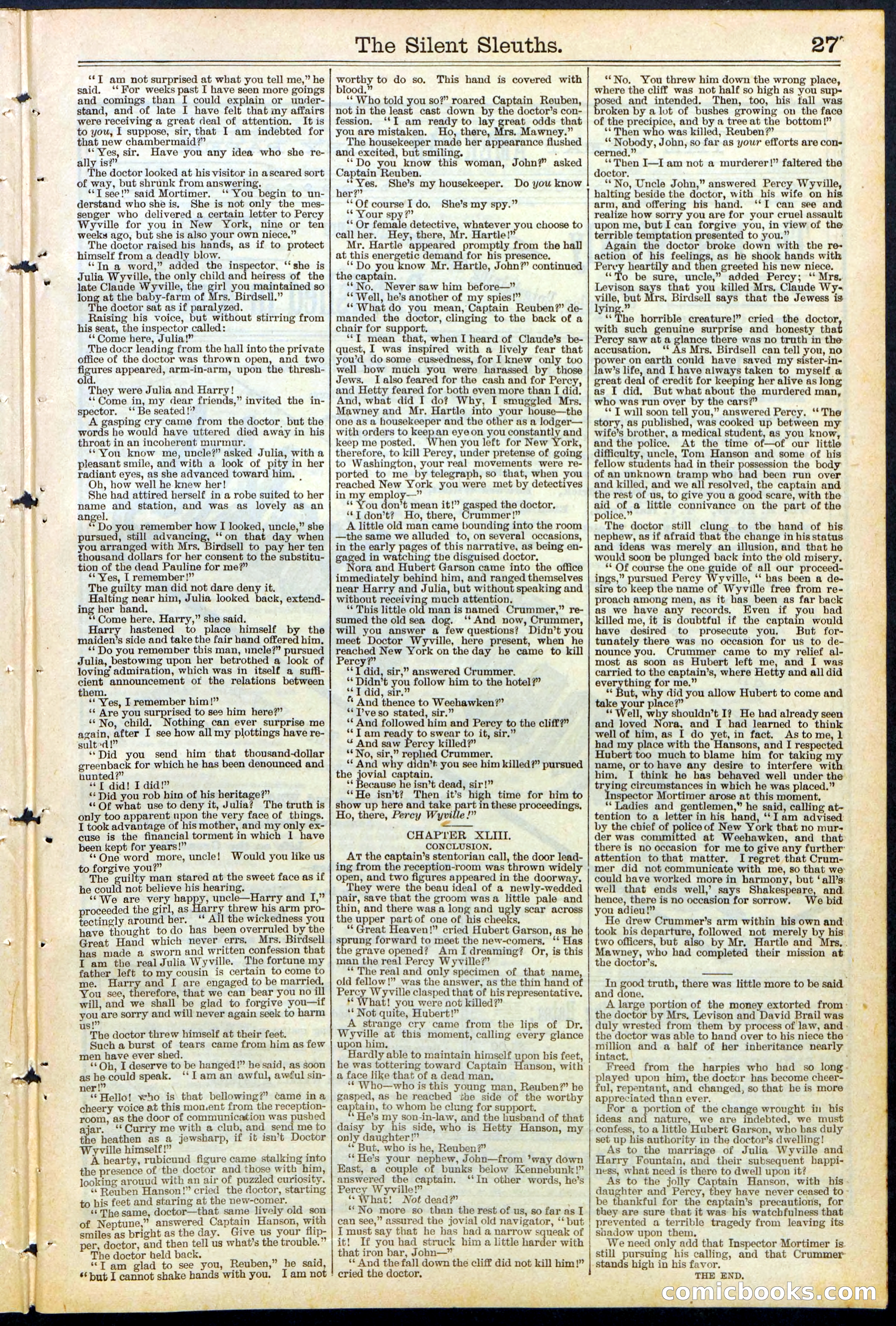 Beadle's Dime Library No. 481 — page 27 of 32