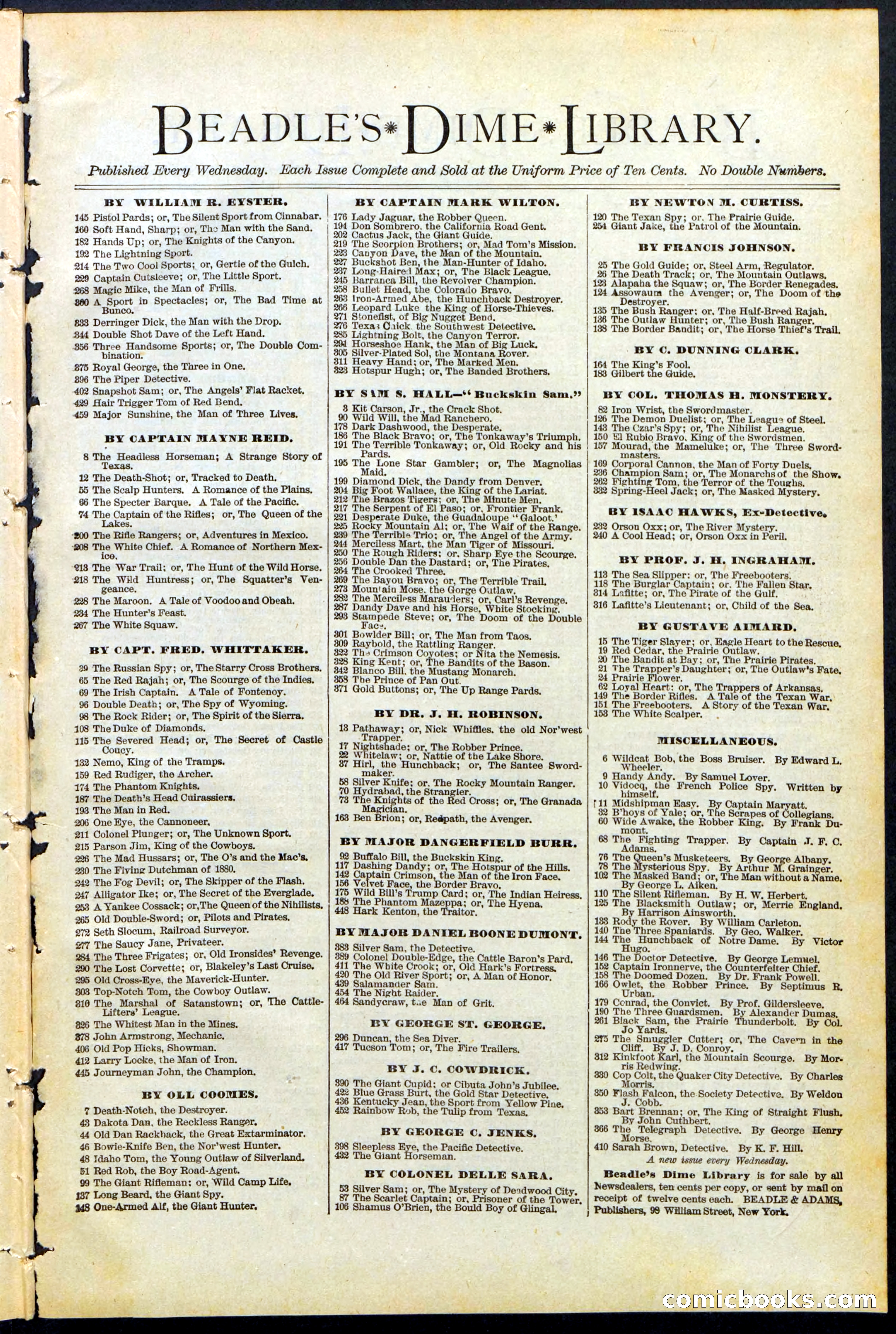 Beadle's Dime Library No. 481 — page 31 of 32