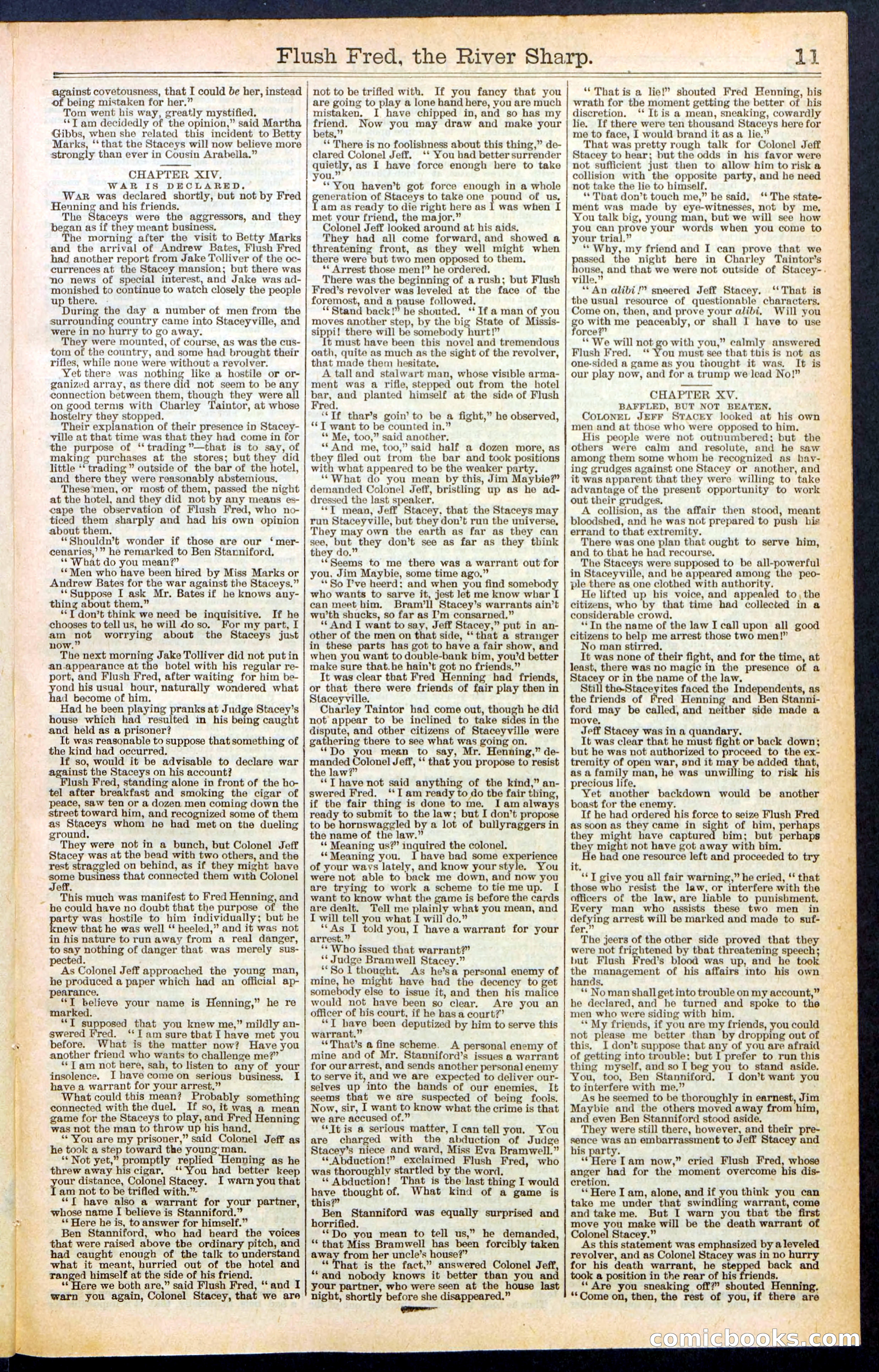 Beadle's New York Dime Library No. 483 — page 11 of 32