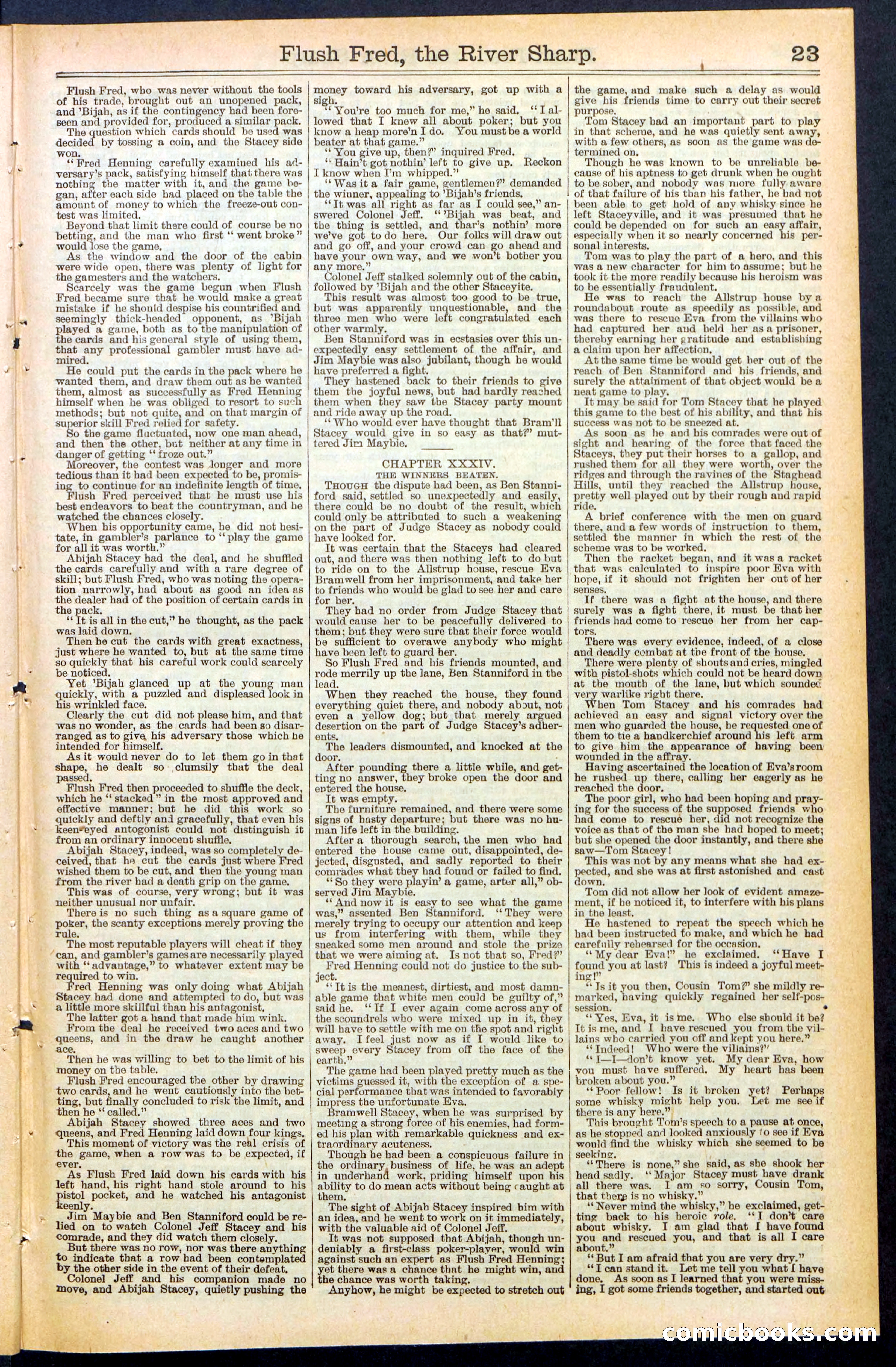 Beadle's New York Dime Library No. 483 — page 23 of 32
