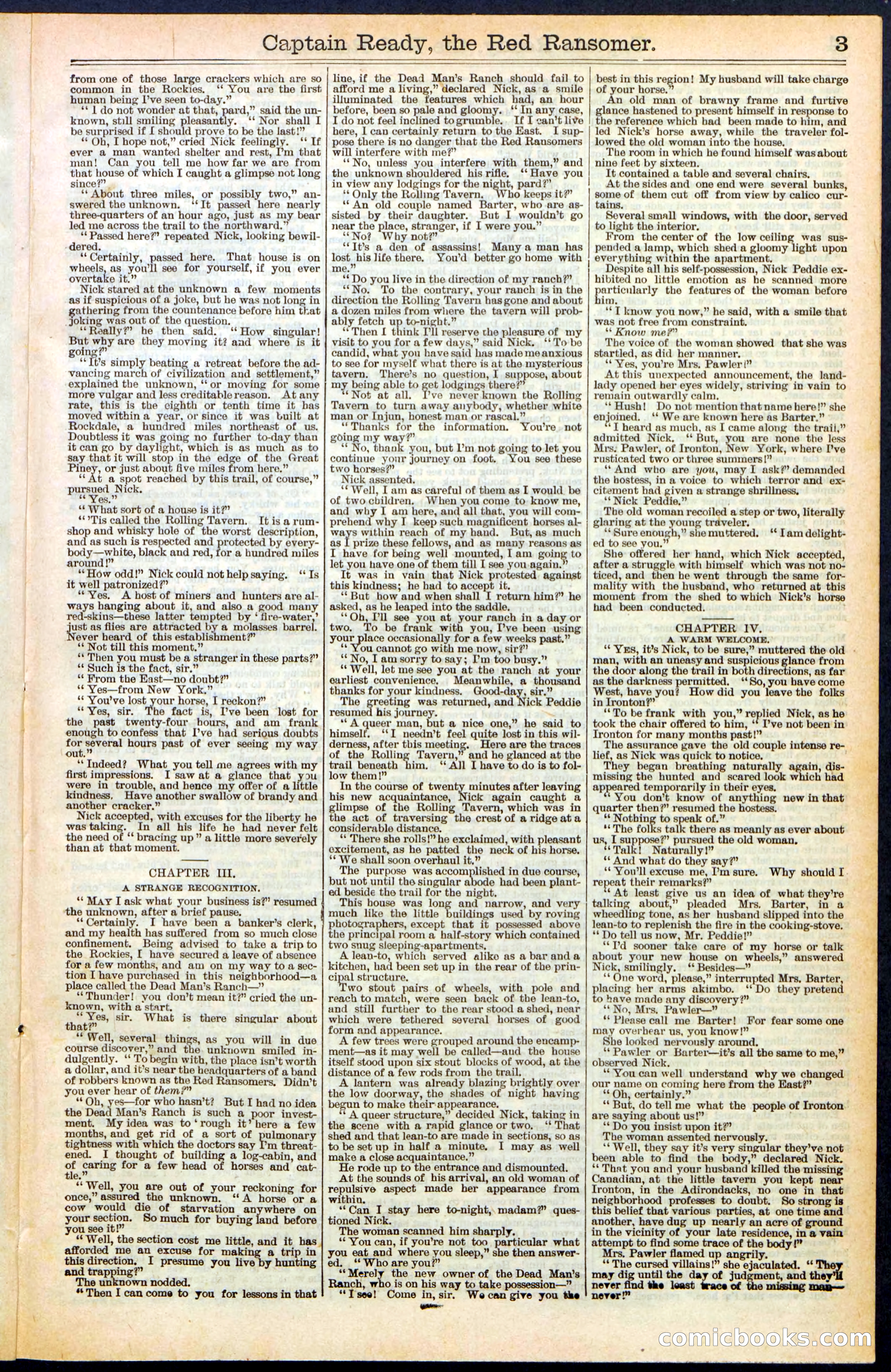 Beadle's New York Dime Library, No. 484 — page 3 of 32