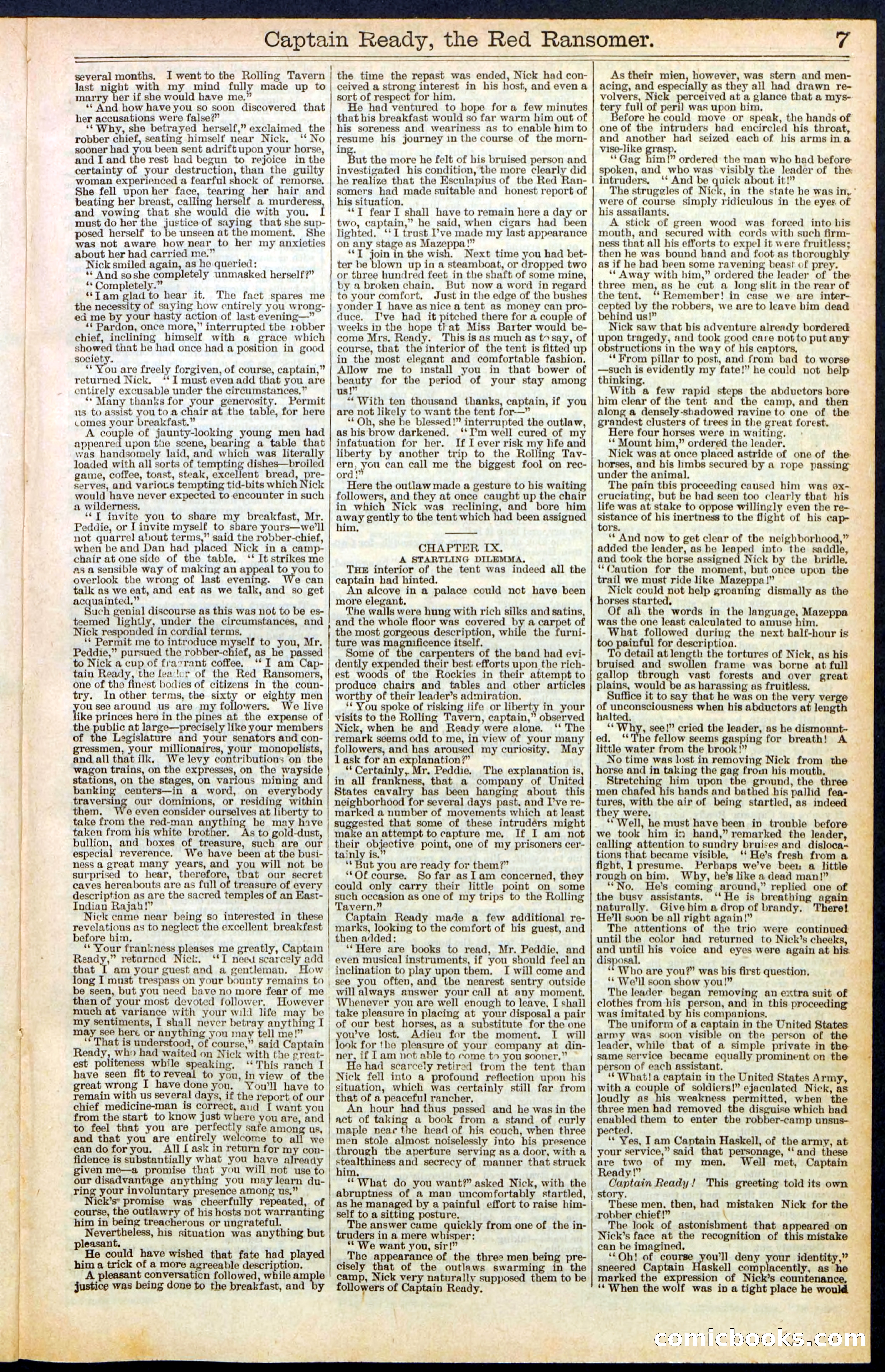 Beadle's New York Dime Library, No. 484 — page 7 of 32