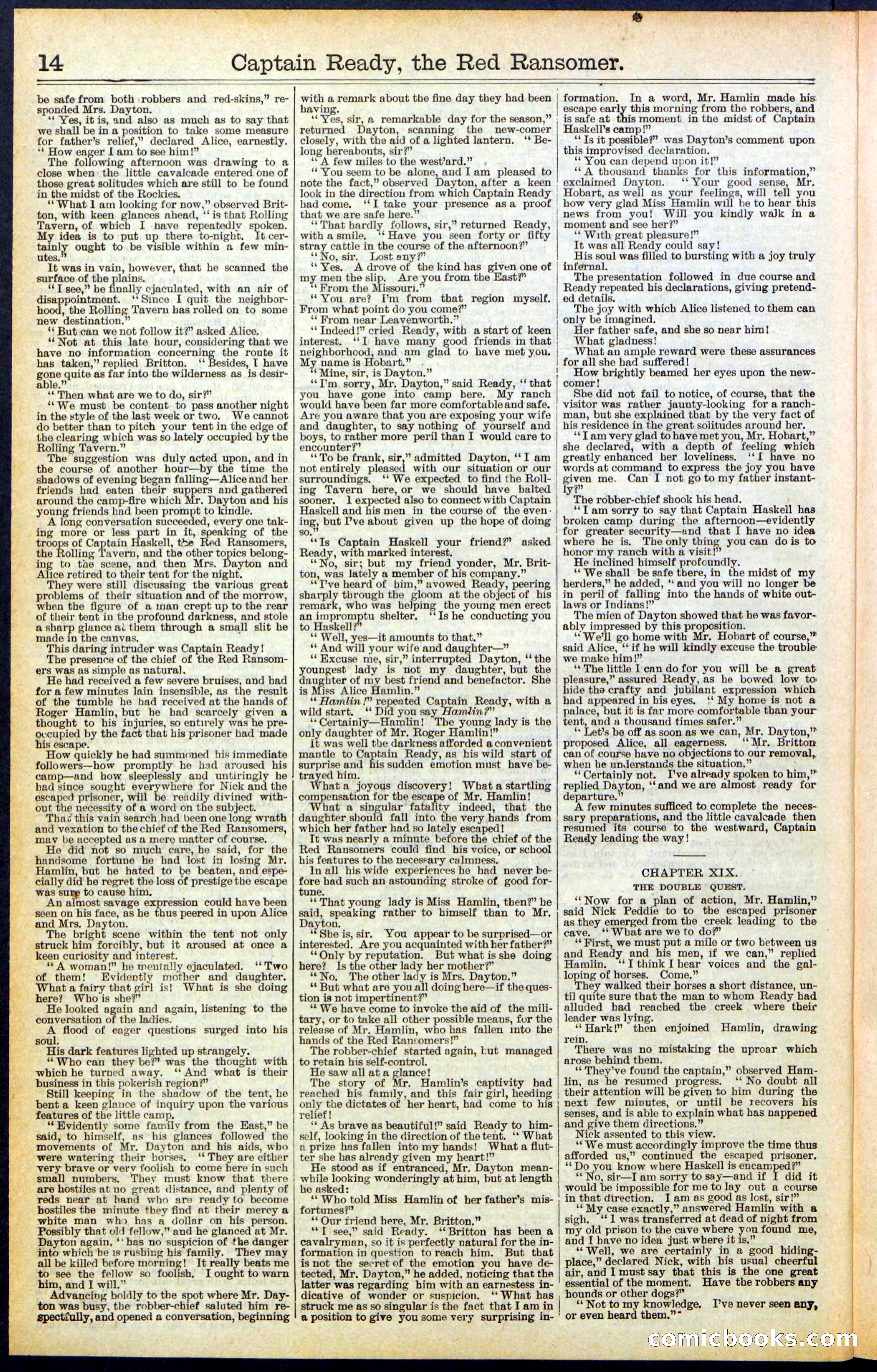 Beadle's New York Dime Library, No. 484 — page 14 of 32