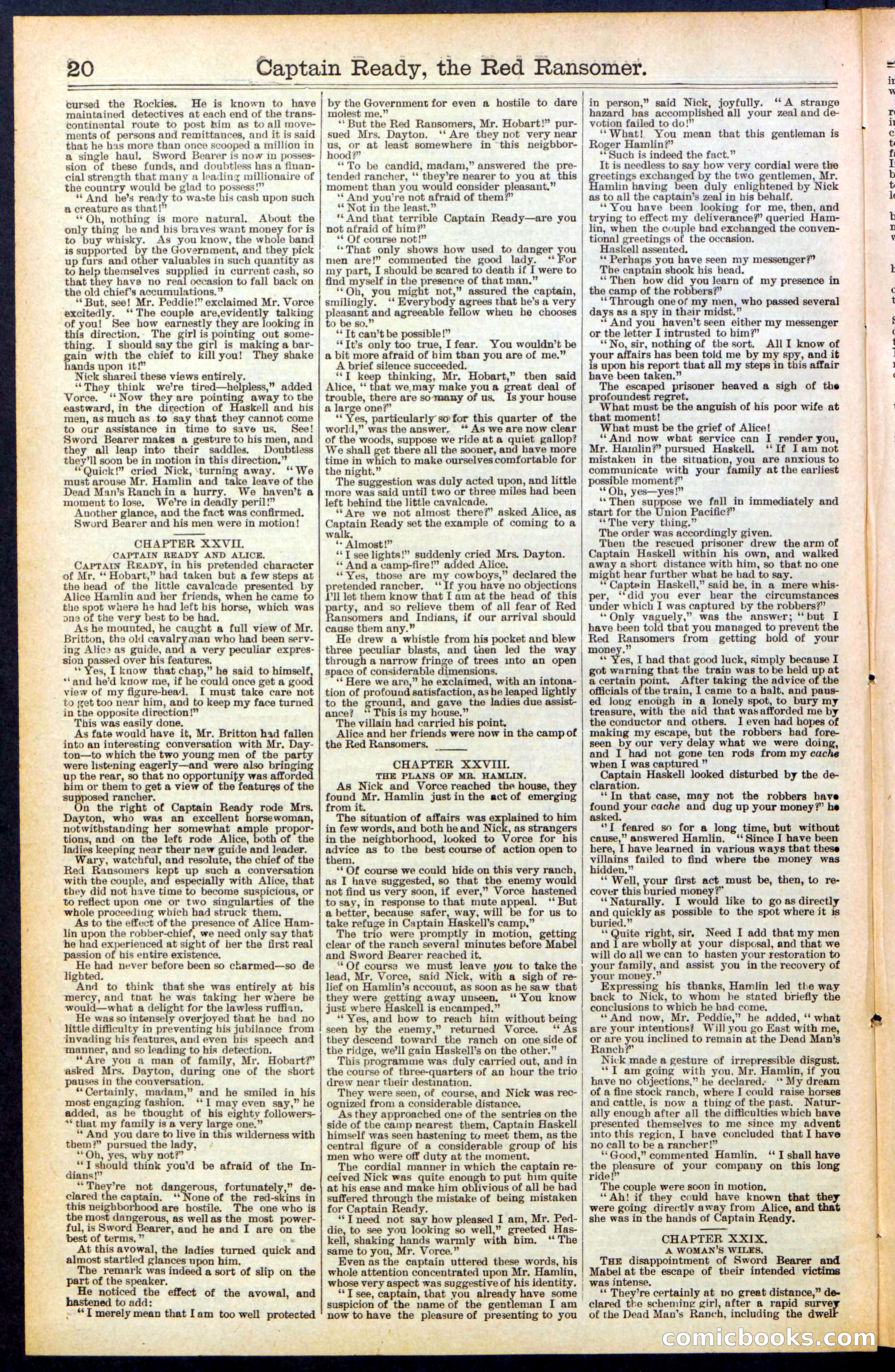 Beadle's New York Dime Library, No. 484 — page 20 of 32