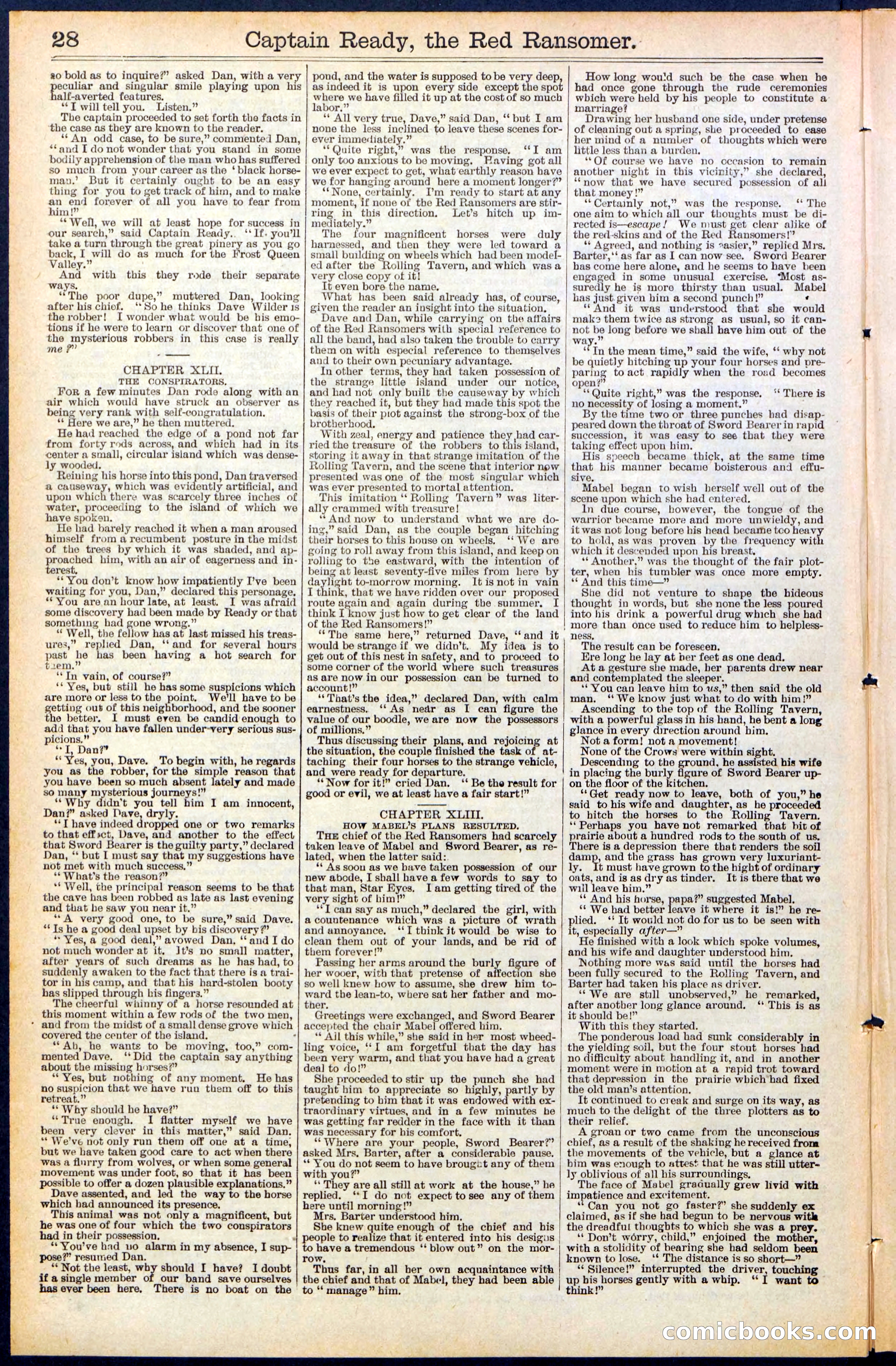 Beadle's New York Dime Library, No. 484 — page 28 of 32