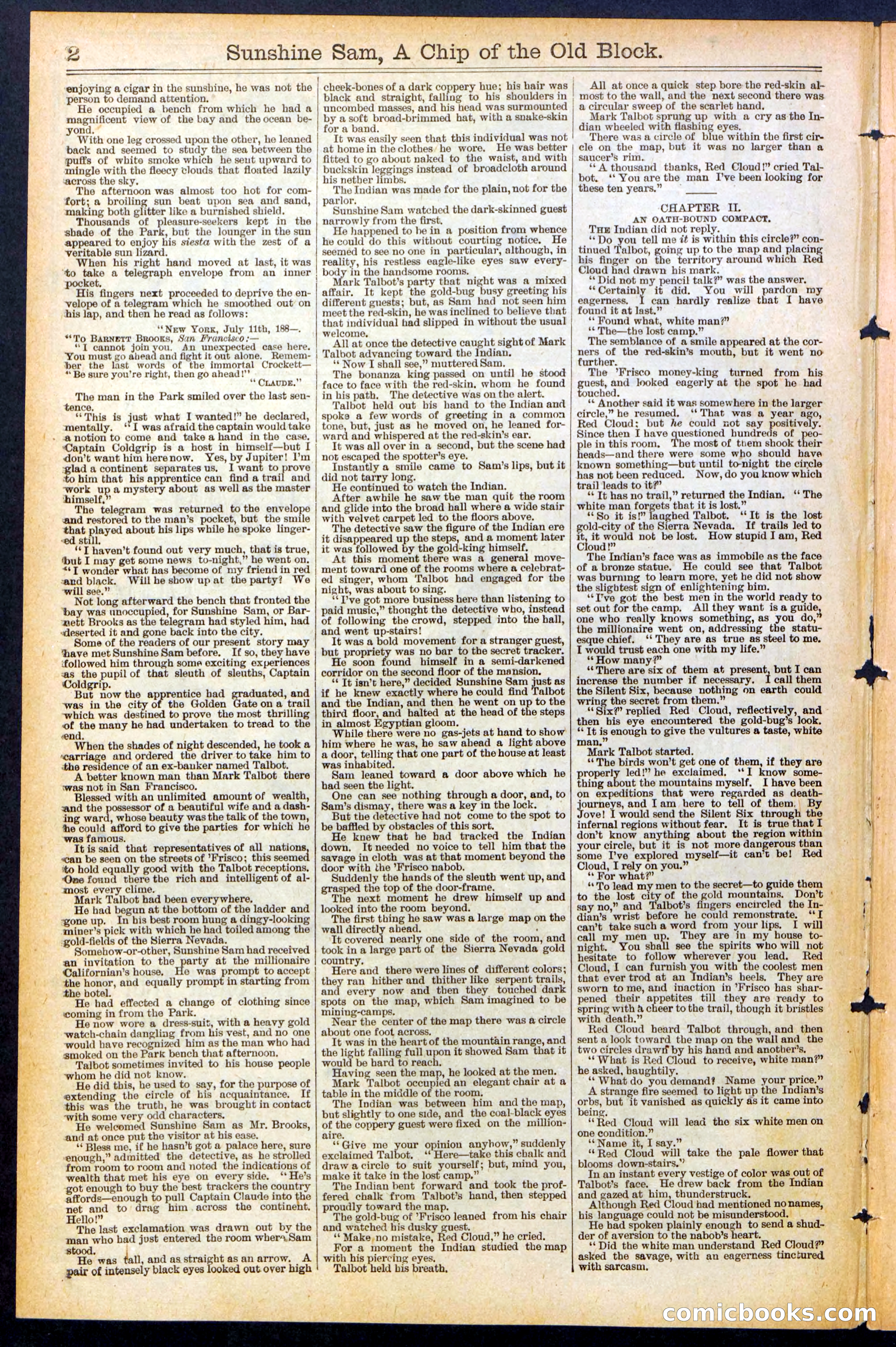 Beadle's New York Dime Library No. 487 — page 2 of 32