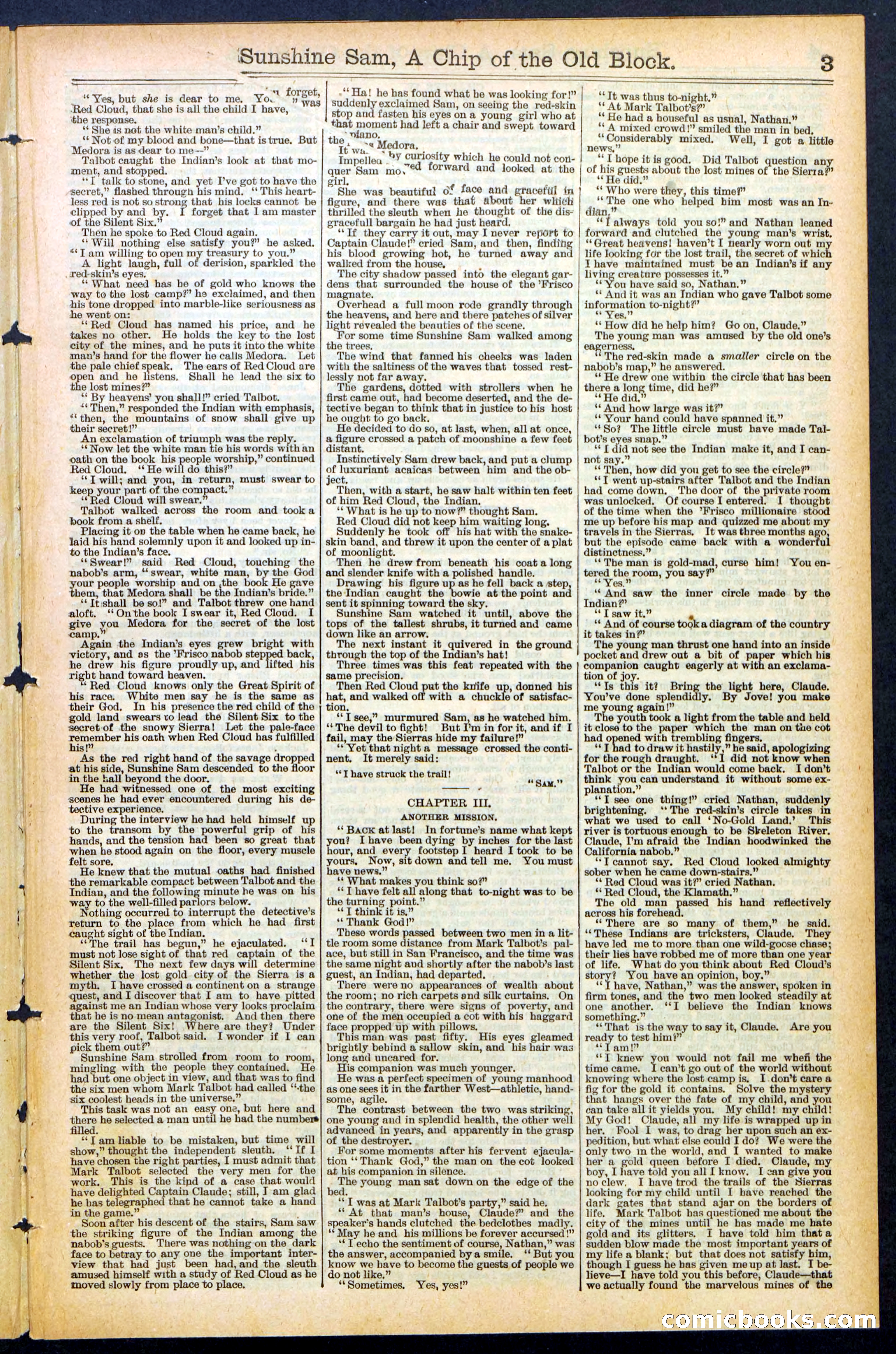 Beadle's New York Dime Library No. 487 — page 3 of 32