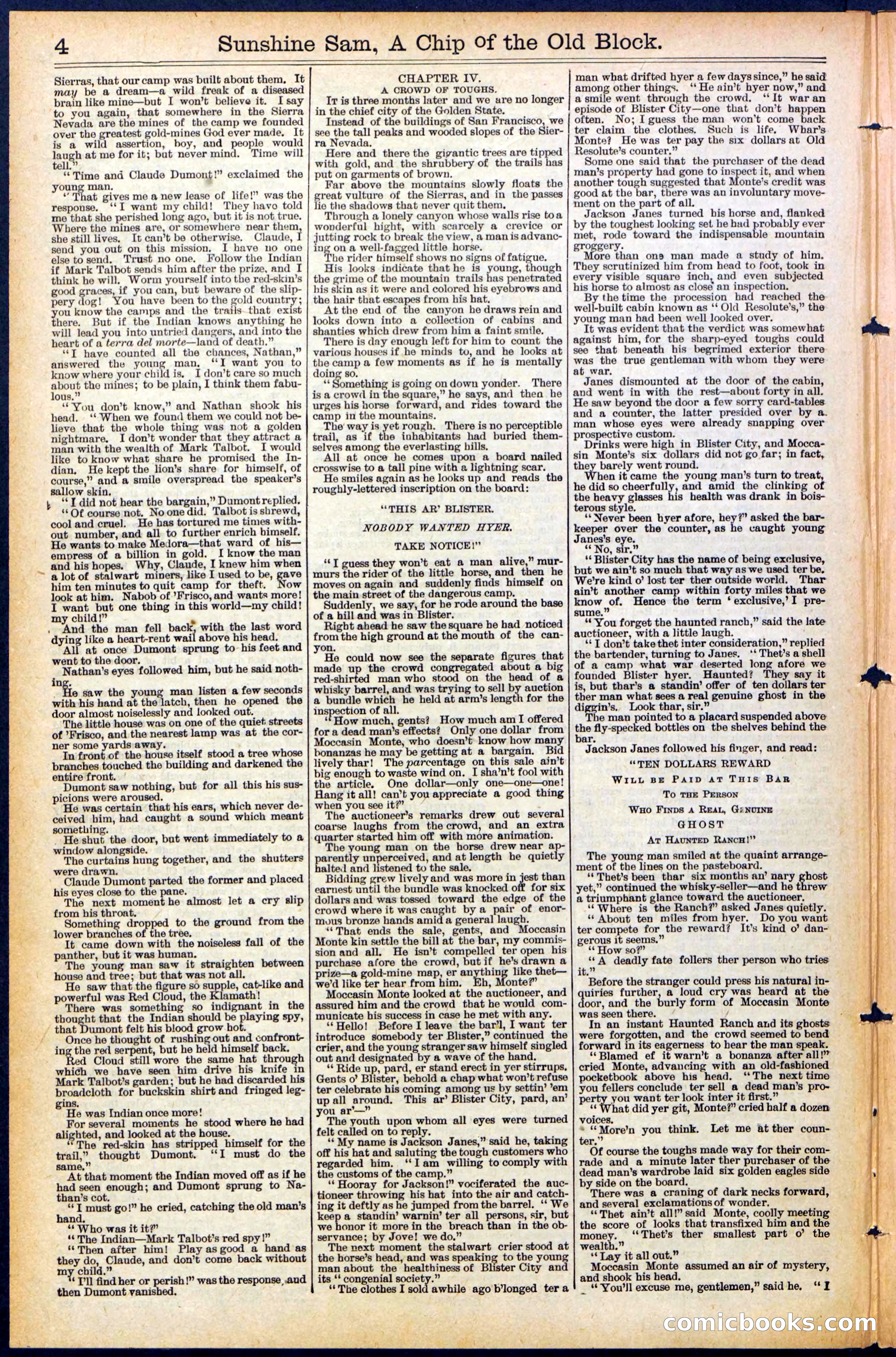 Beadle's New York Dime Library No. 487 — page 4 of 32