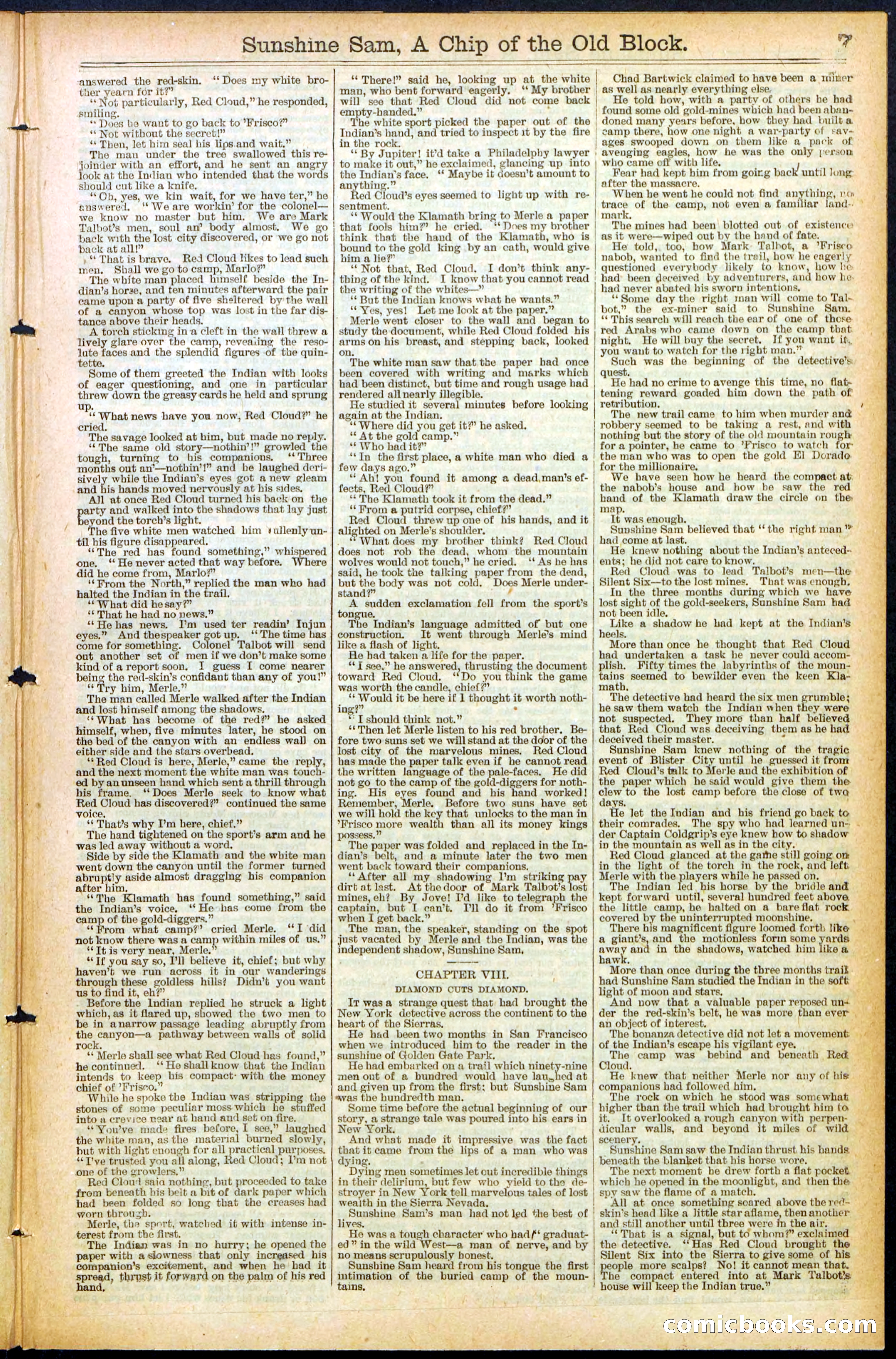 Beadle's New York Dime Library No. 487 — page 7 of 32