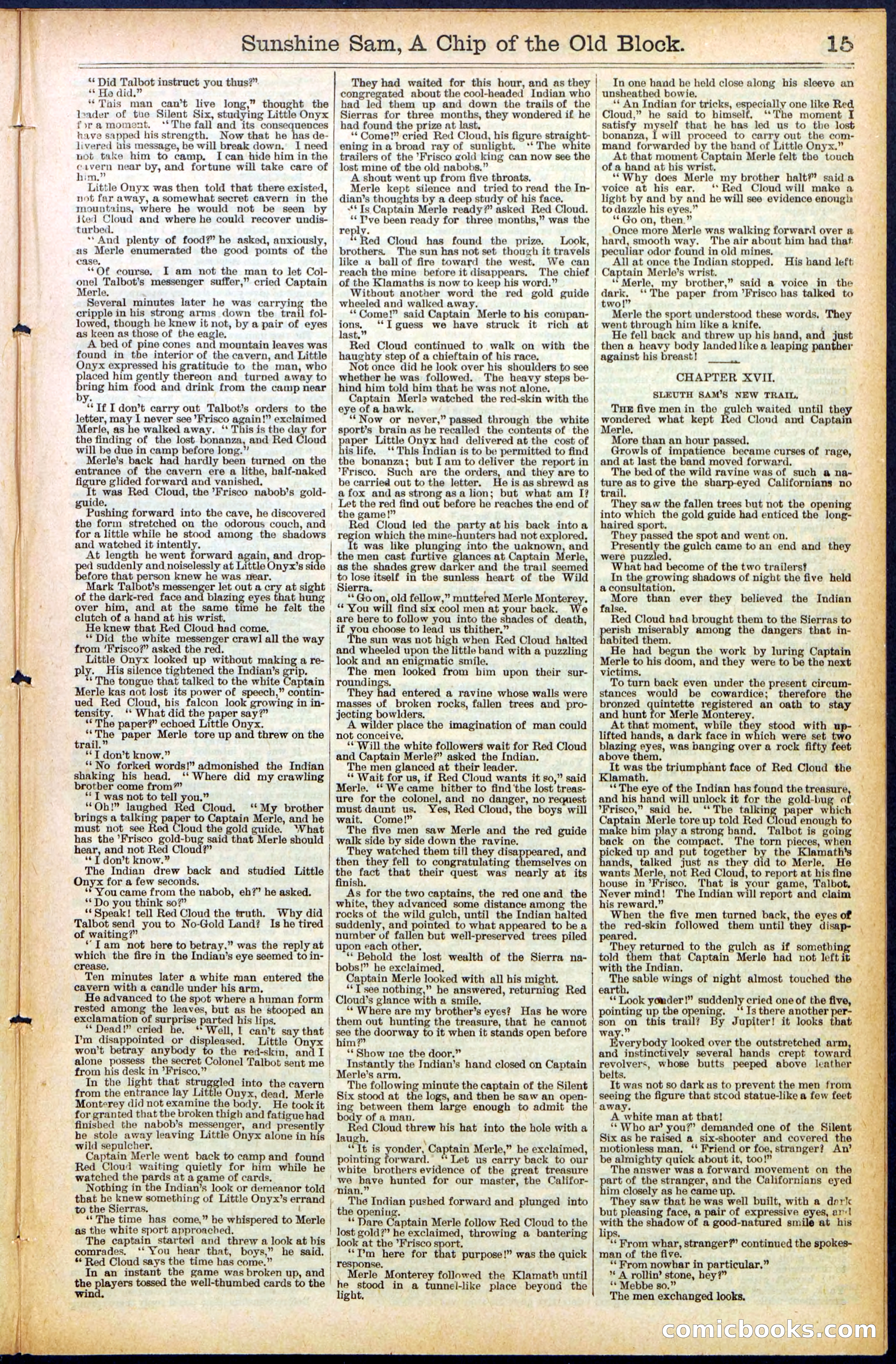 Beadle's New York Dime Library No. 487 — page 15 of 32